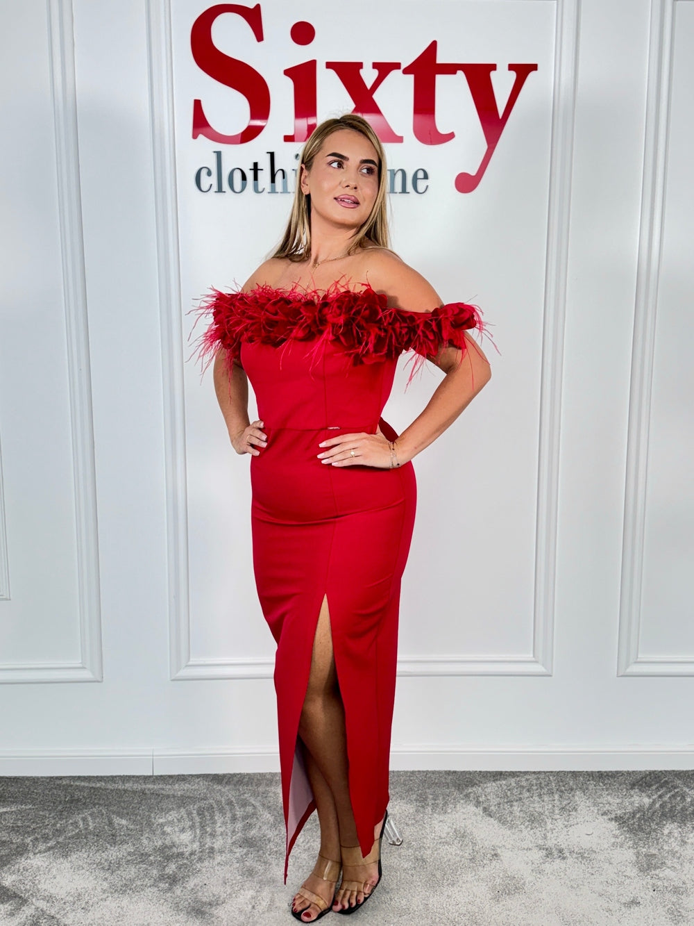 Rochie stofa cu pene Nasrin