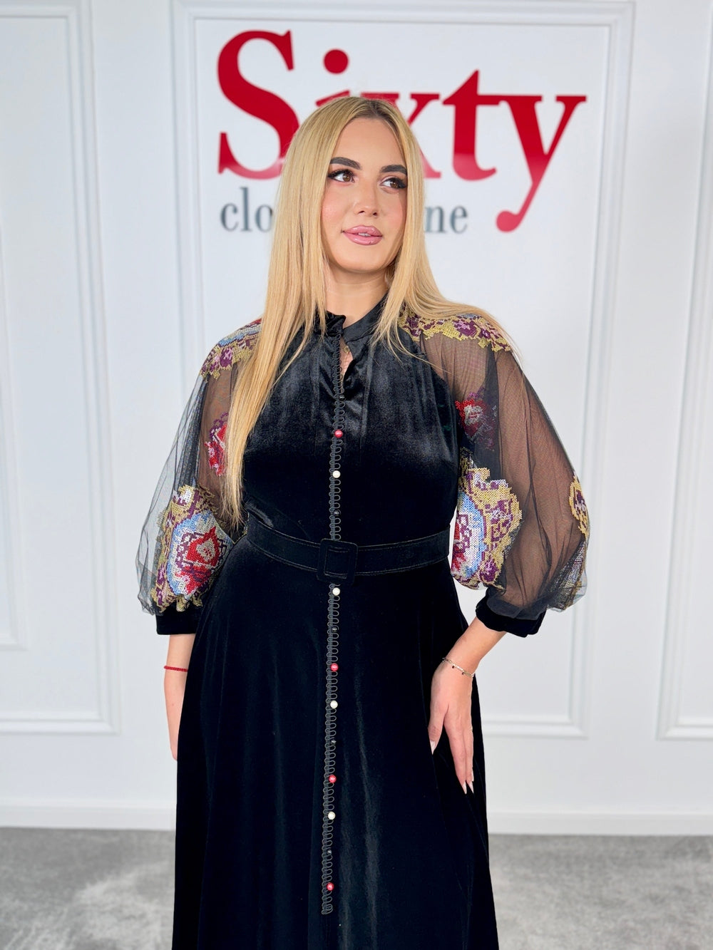 Rochie catifea Carlotta