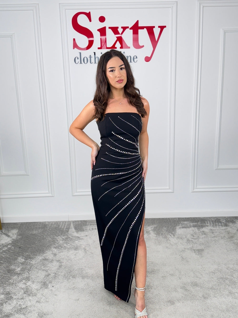 Rochie stofa cu pietre Helen