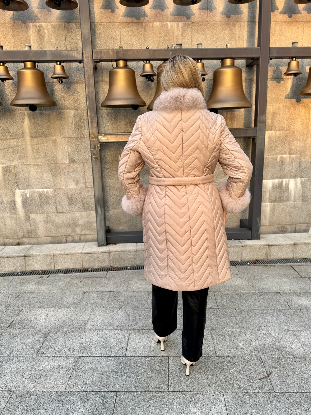 Palton fas cu blana naturala Miria