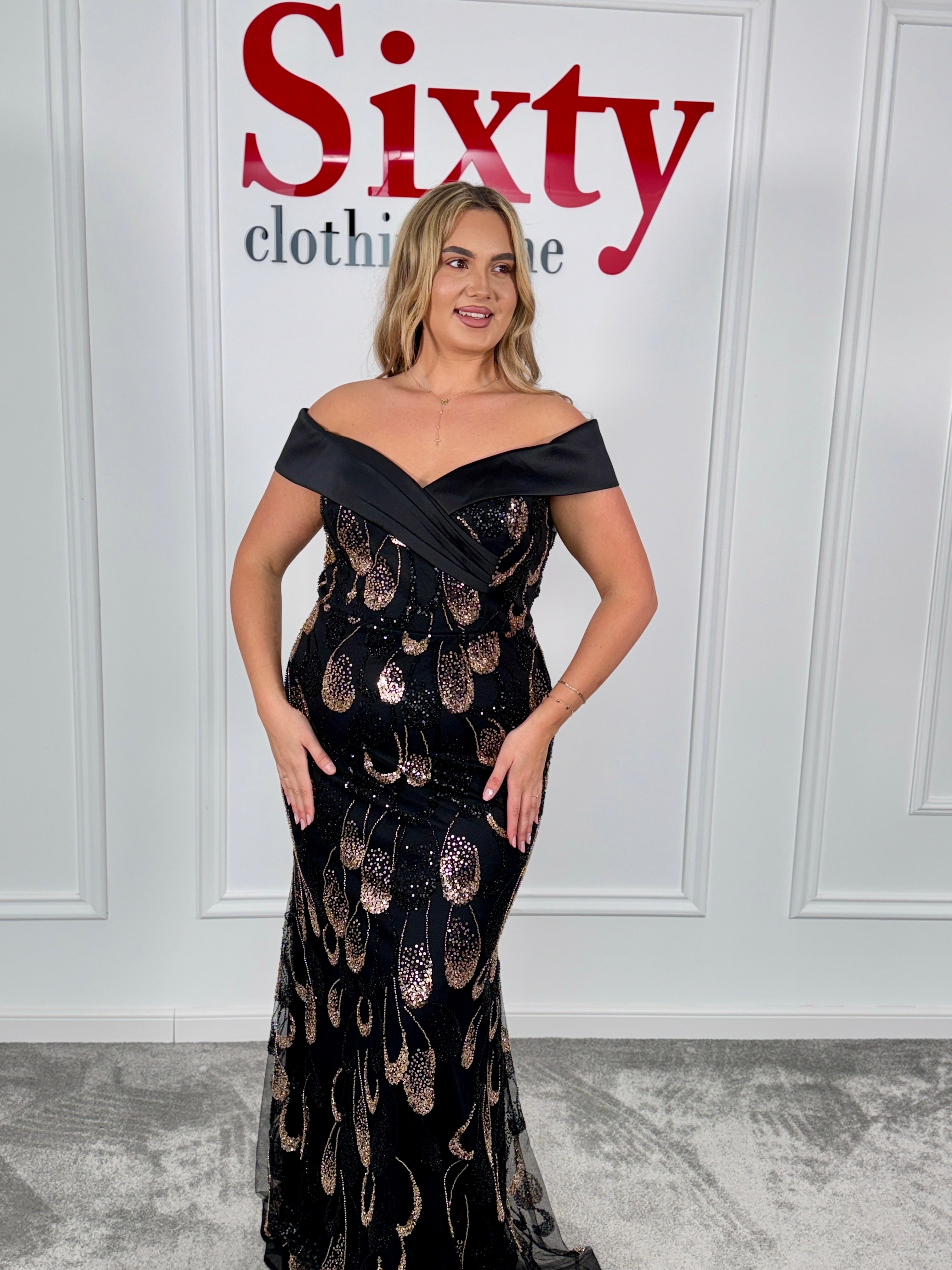 Rochie dantela cu paiete Wanda