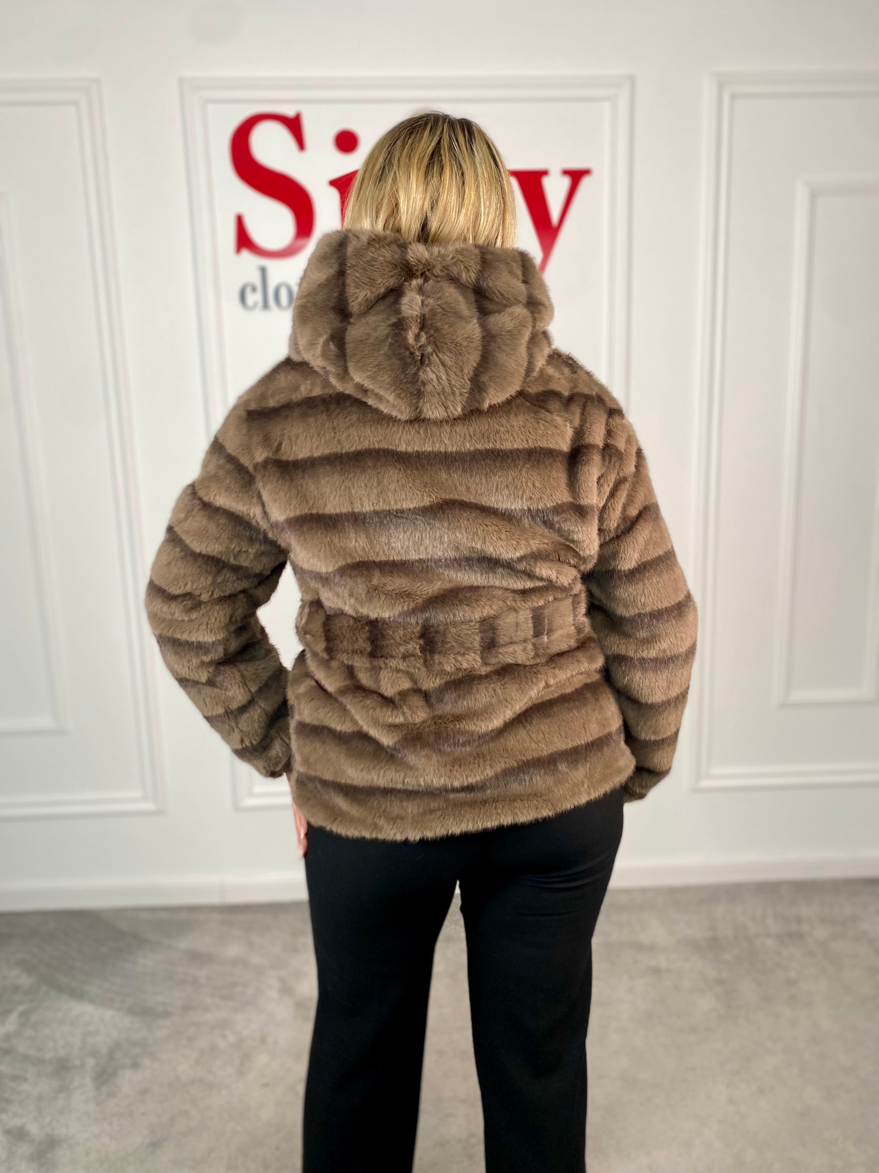 Geaca blana ecologica Doris