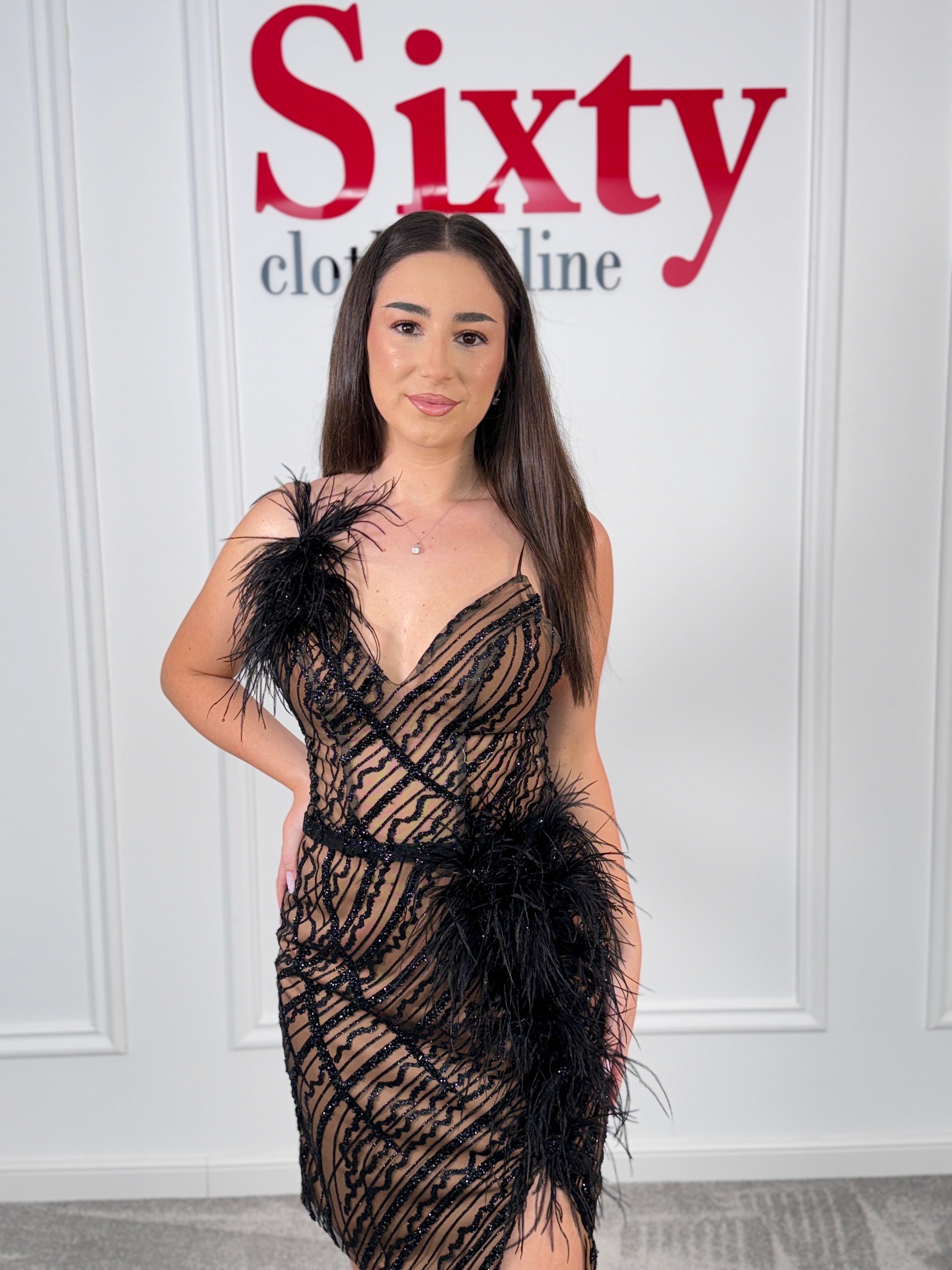 Rochie dantela cu sclipici Sun