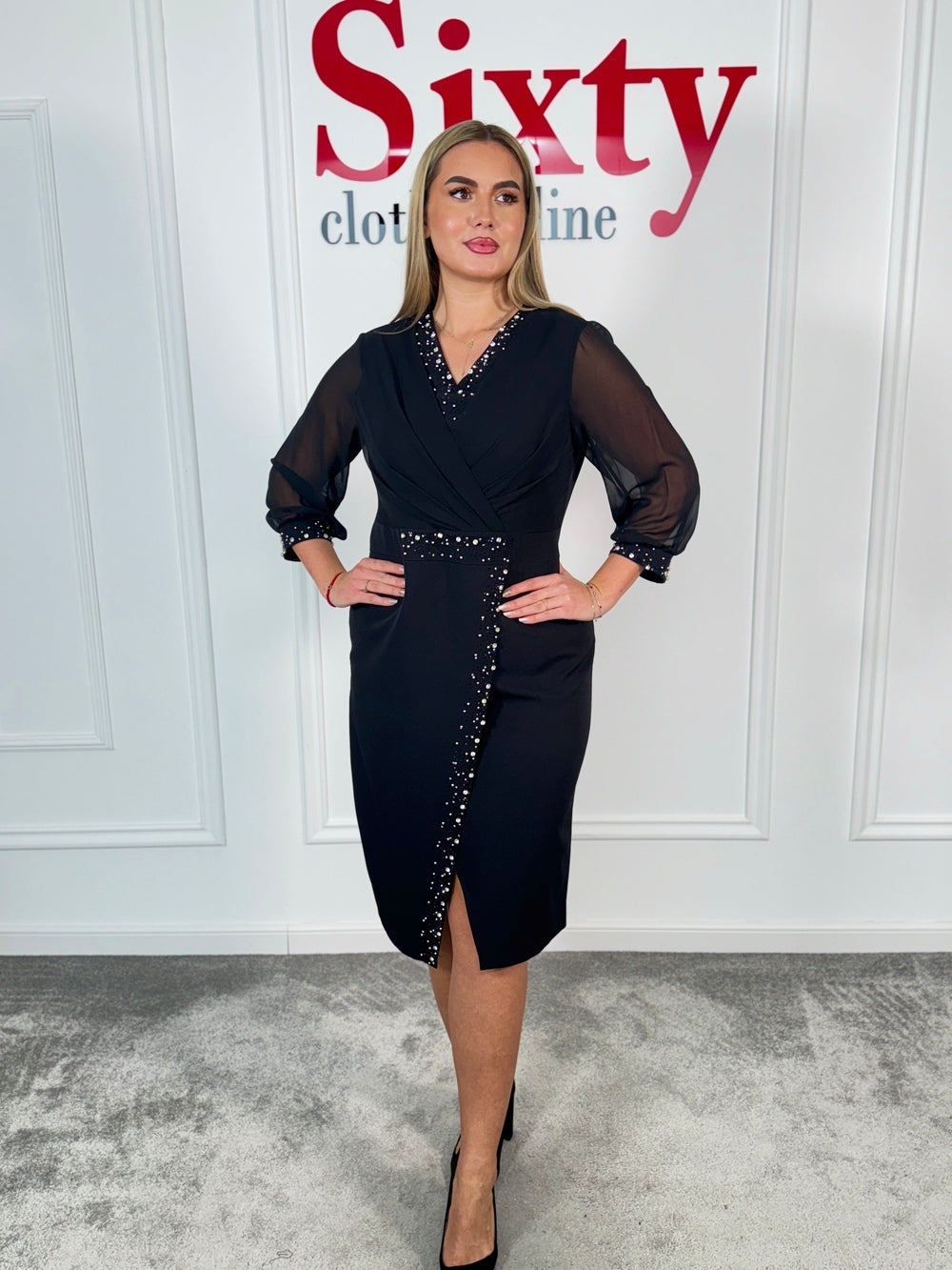 Rochie stofa cu pietre Renia