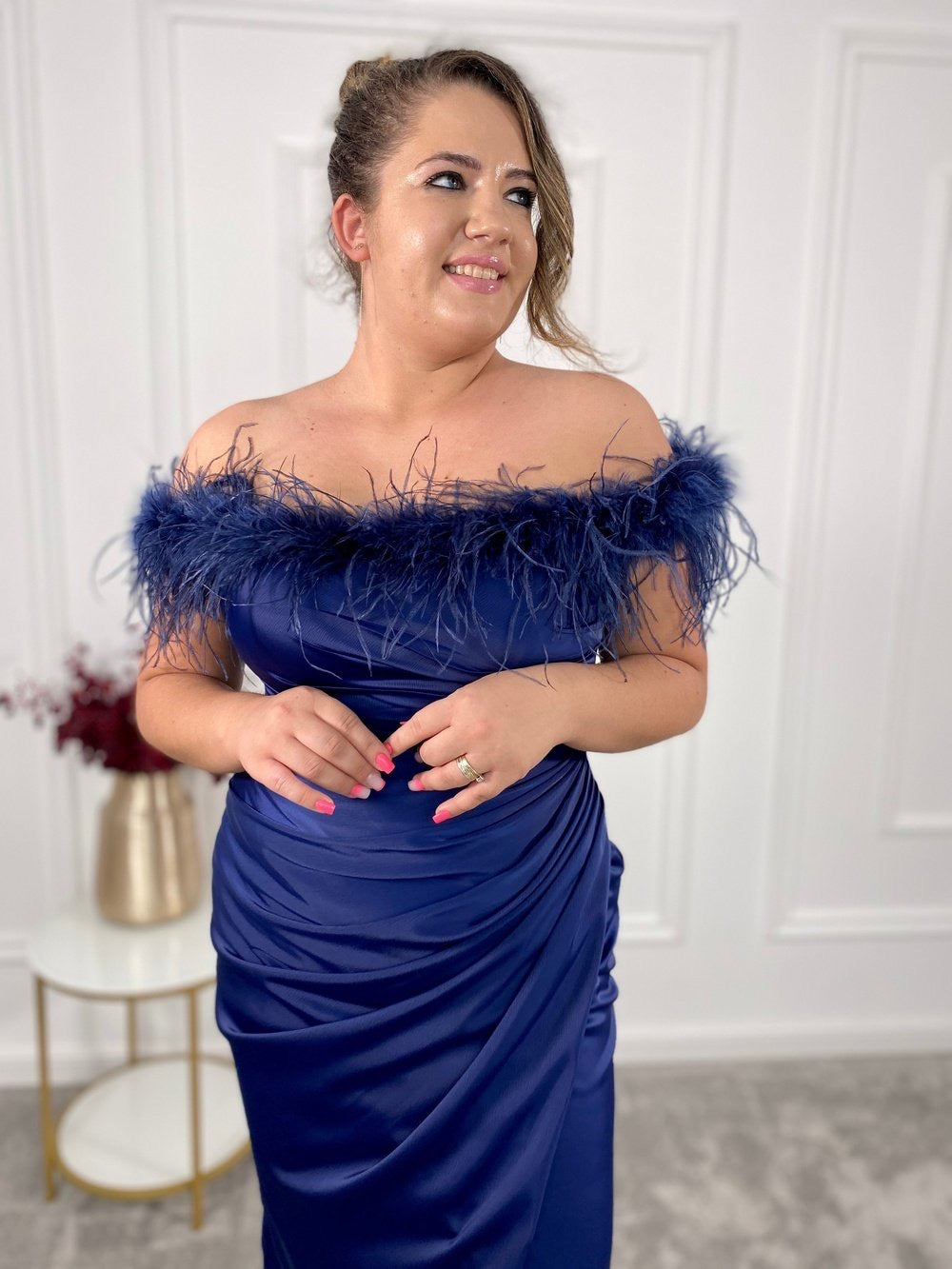 Rochie satin Raven