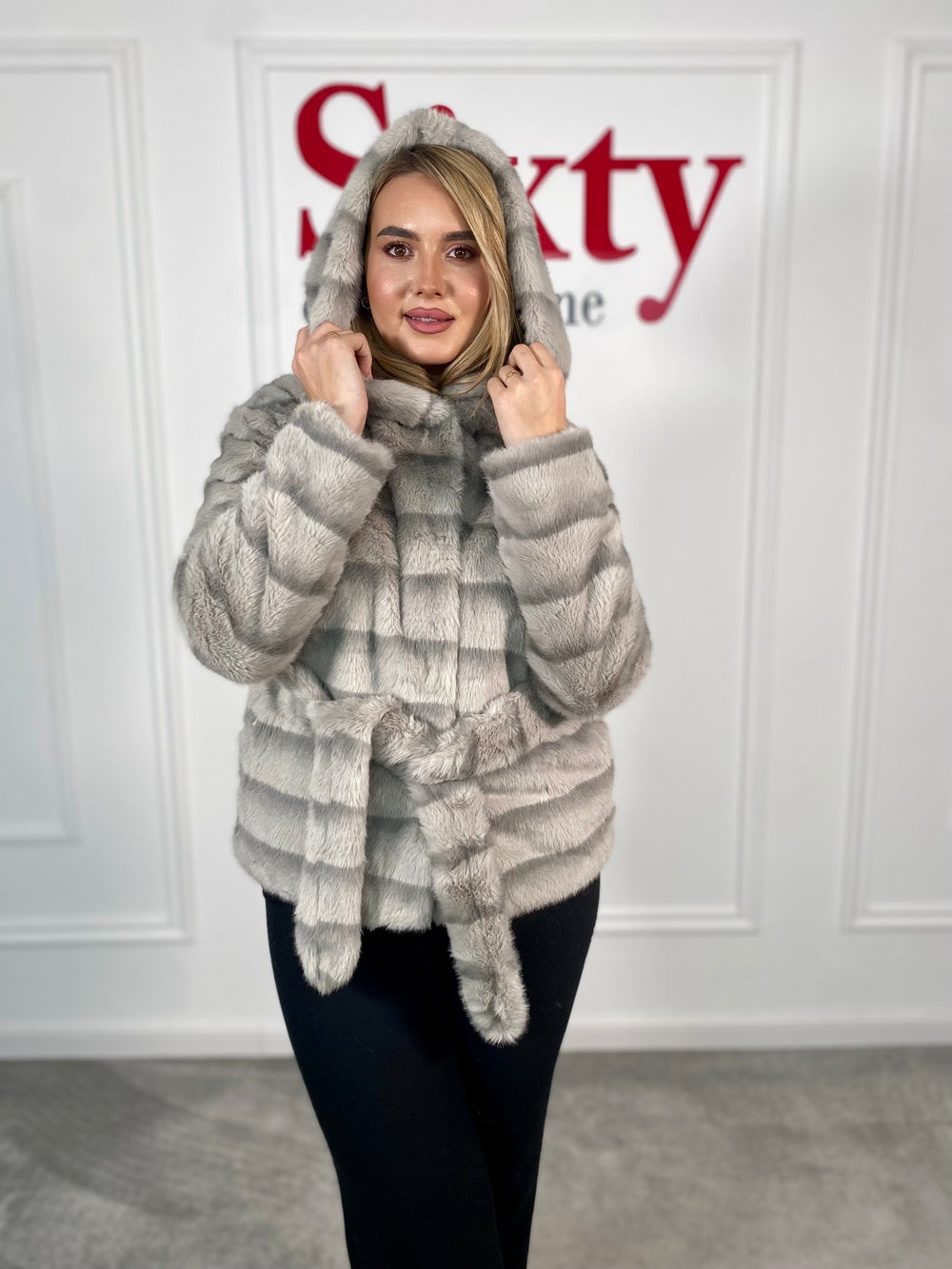 Geaca blana ecologica Doris