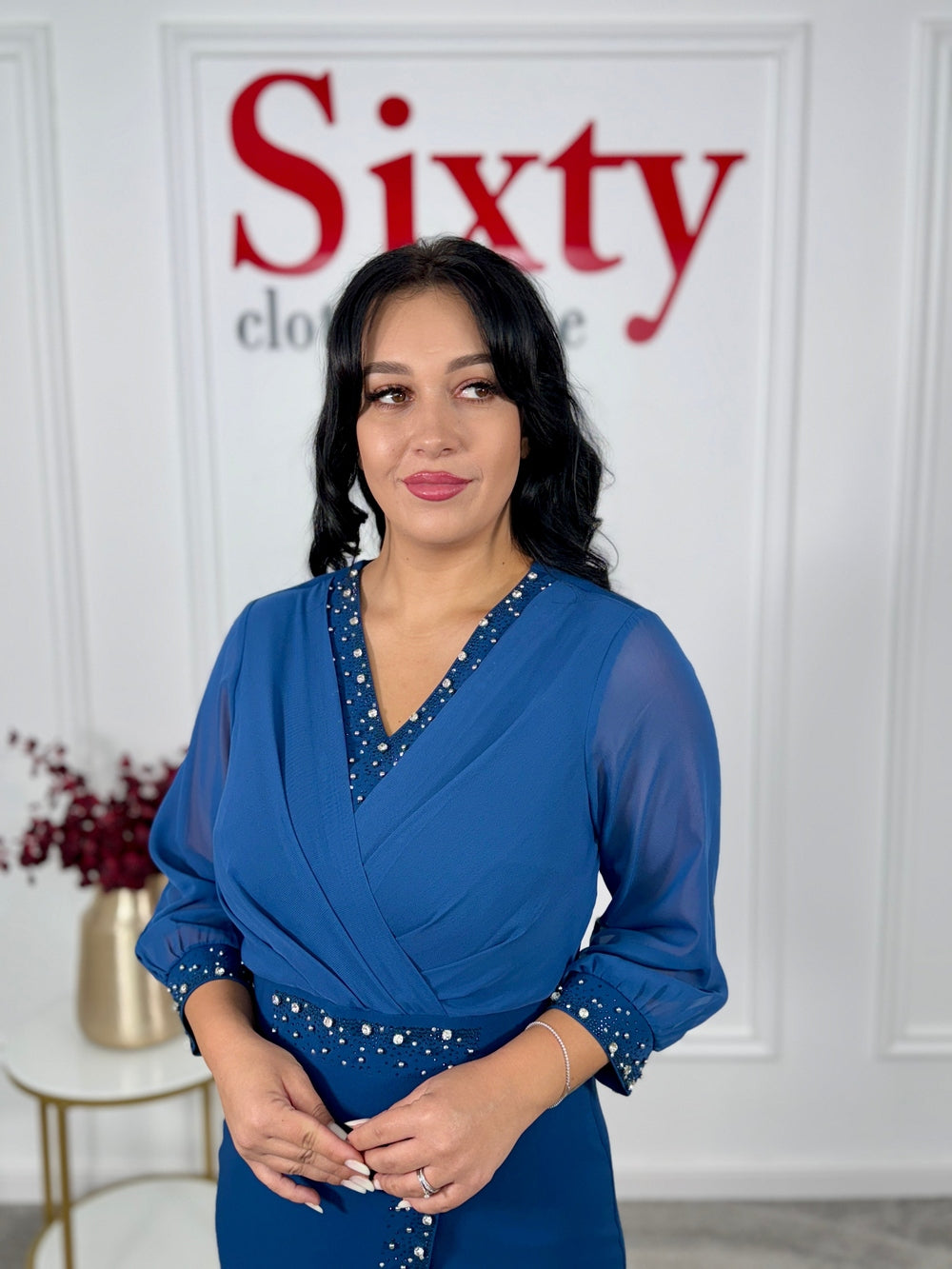 Rochie stofa cu pietre Renia