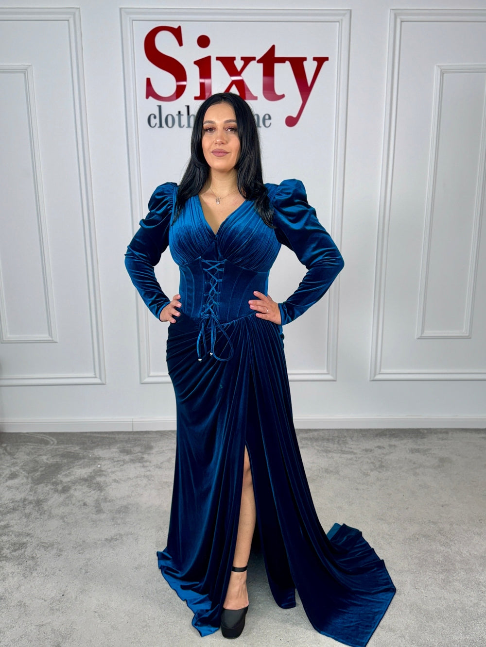 Rochie catifea Atena