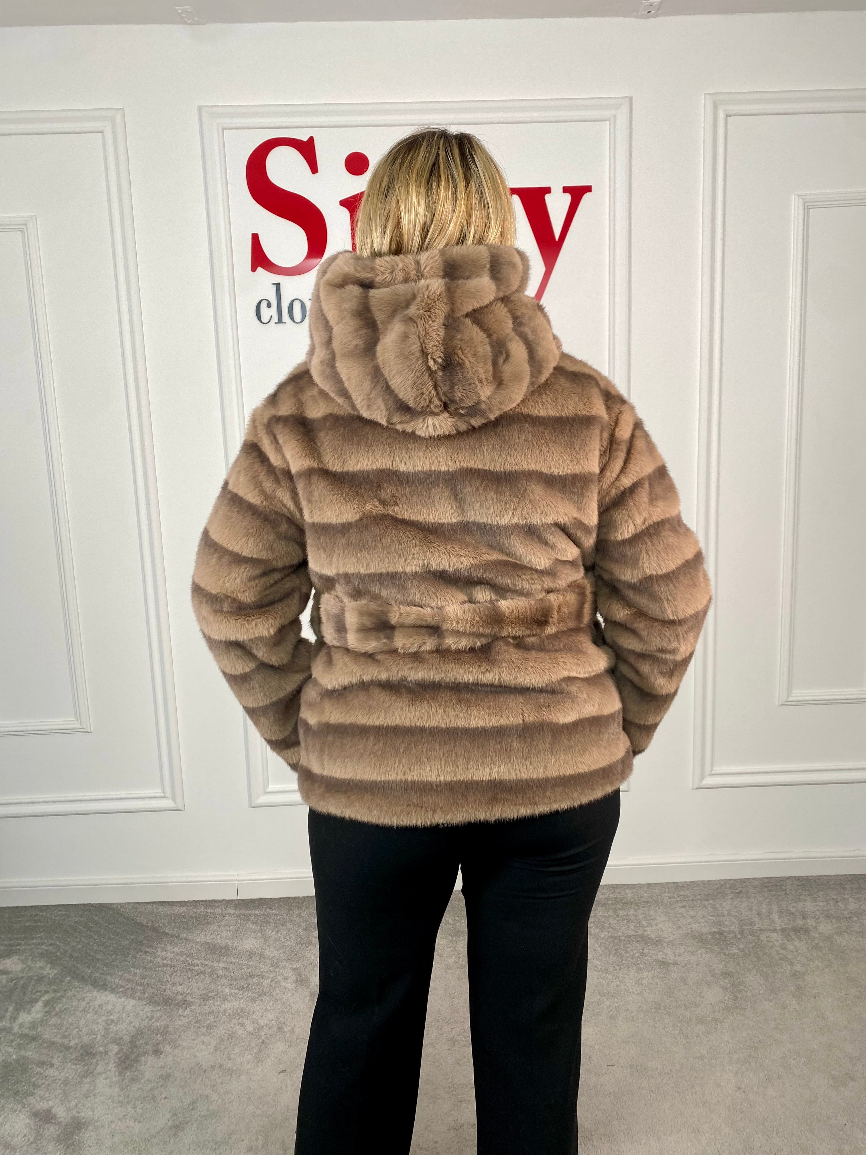 Geaca blana ecologica Doris