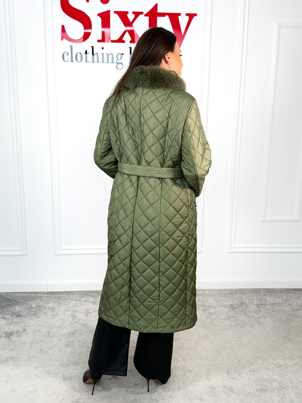 Palton fas cu blana naturala Chleo