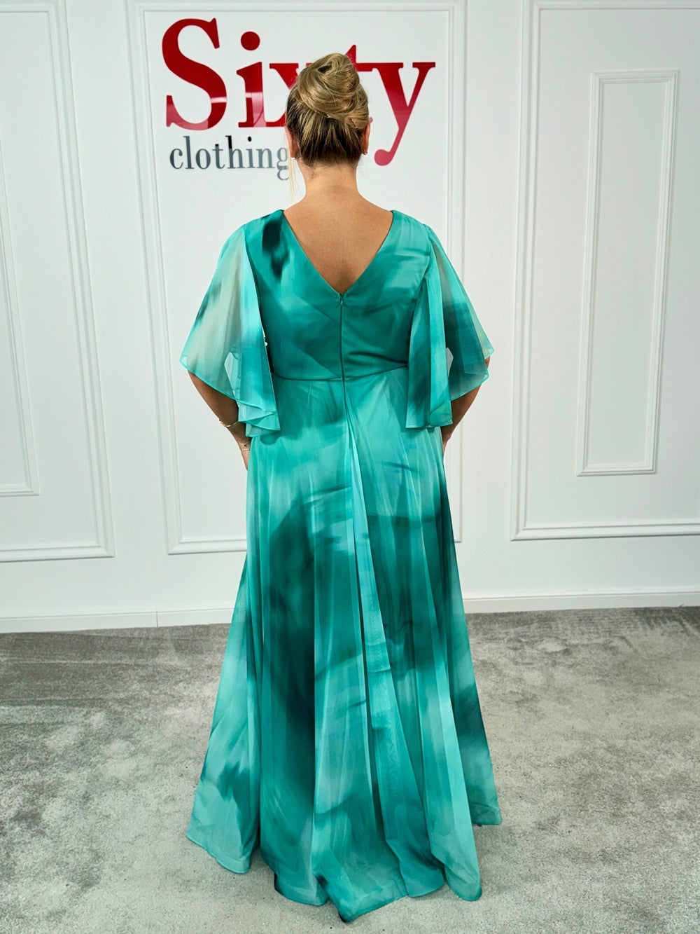 Rochie voal cu imprimeu Valencia