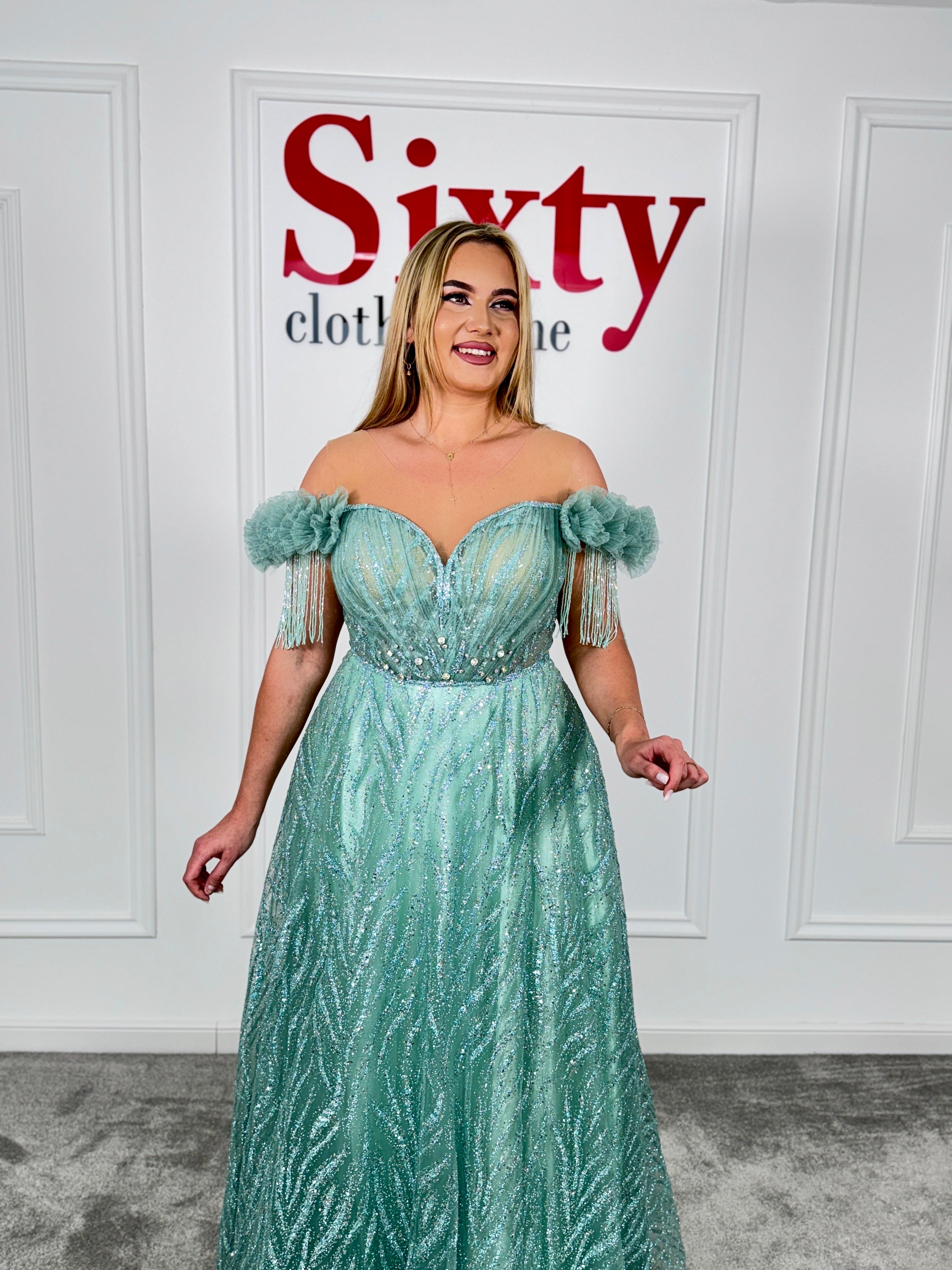 Rochie dantela cu sclipici Lexi