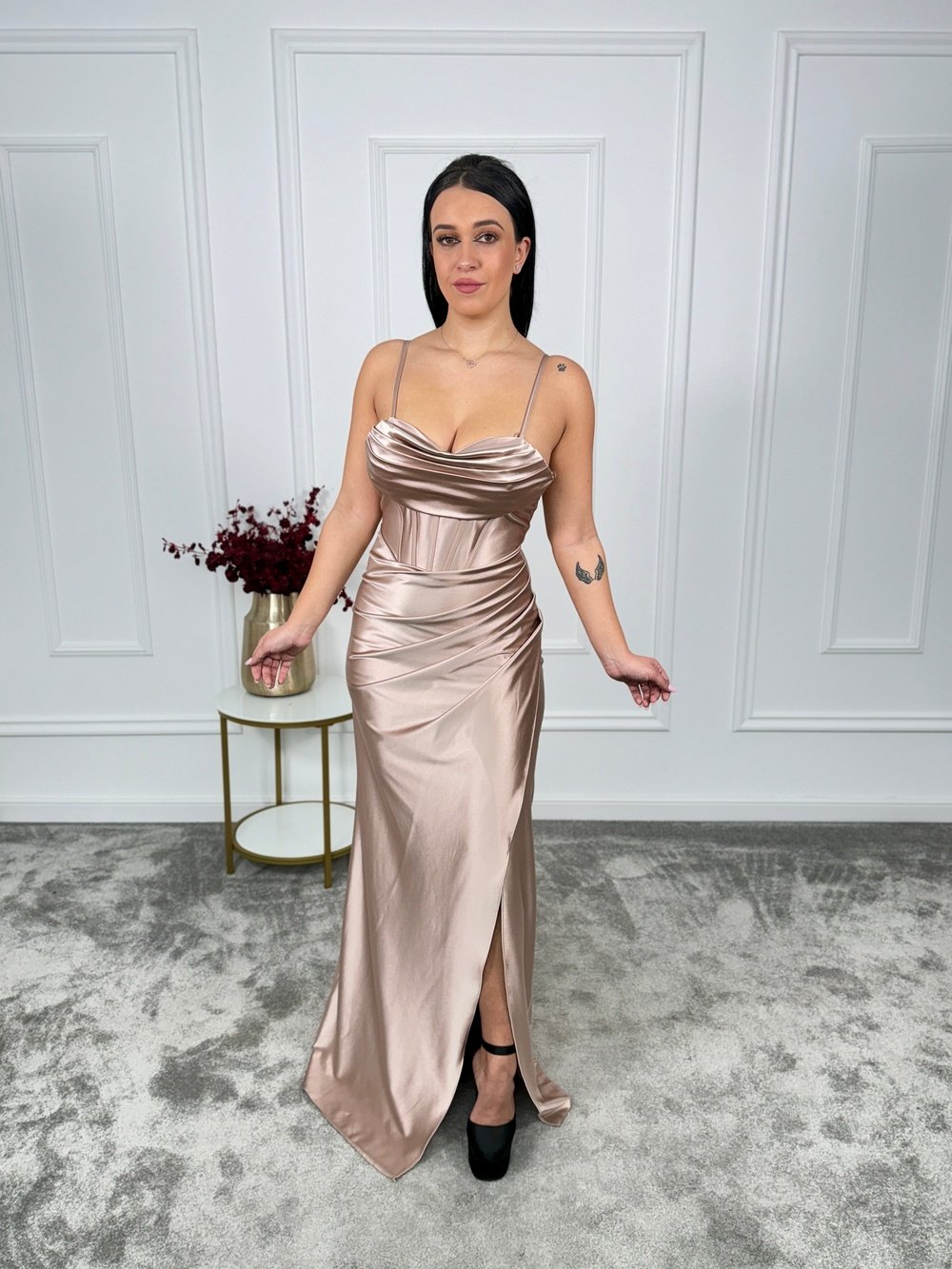 Rochie satin Glacie