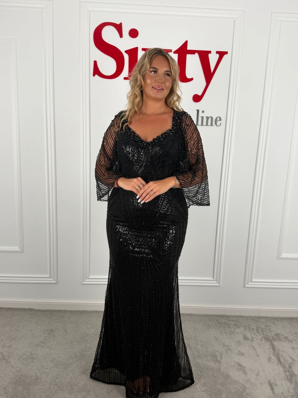 Rochie dantela cu paiete Crystal