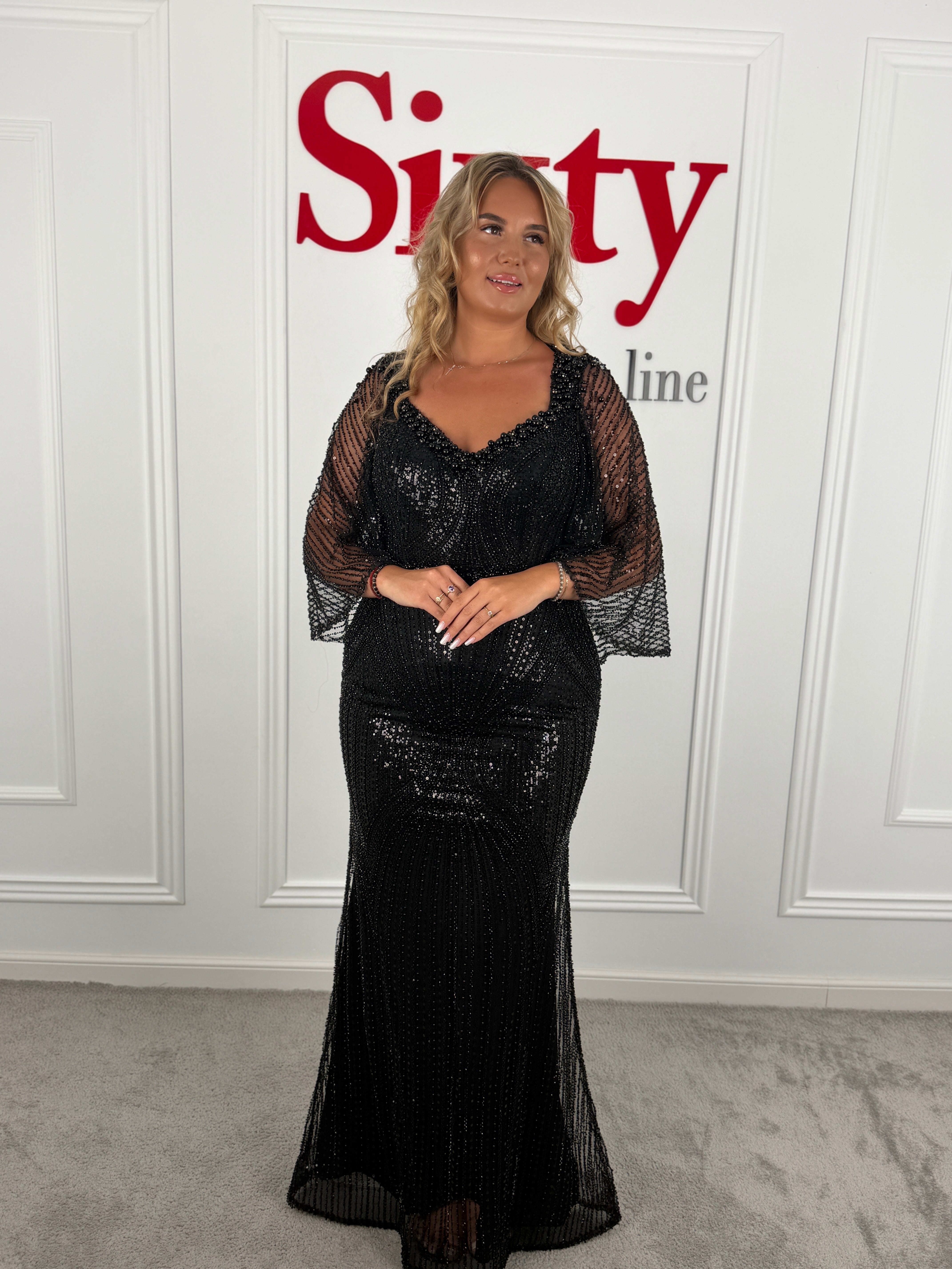 Rochie dantela cu paiete Crystal