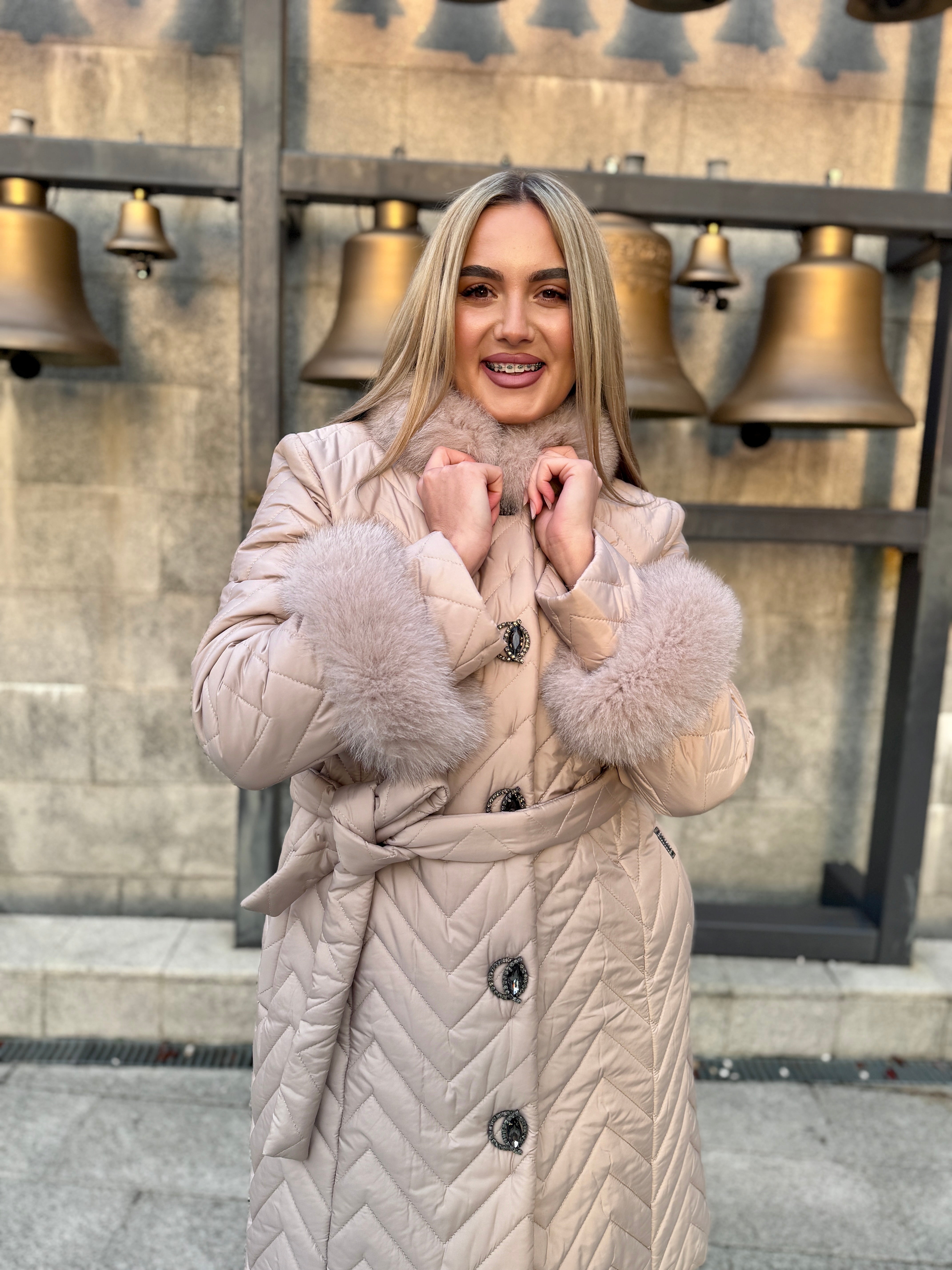 Palton fas cu blana naturala Miria