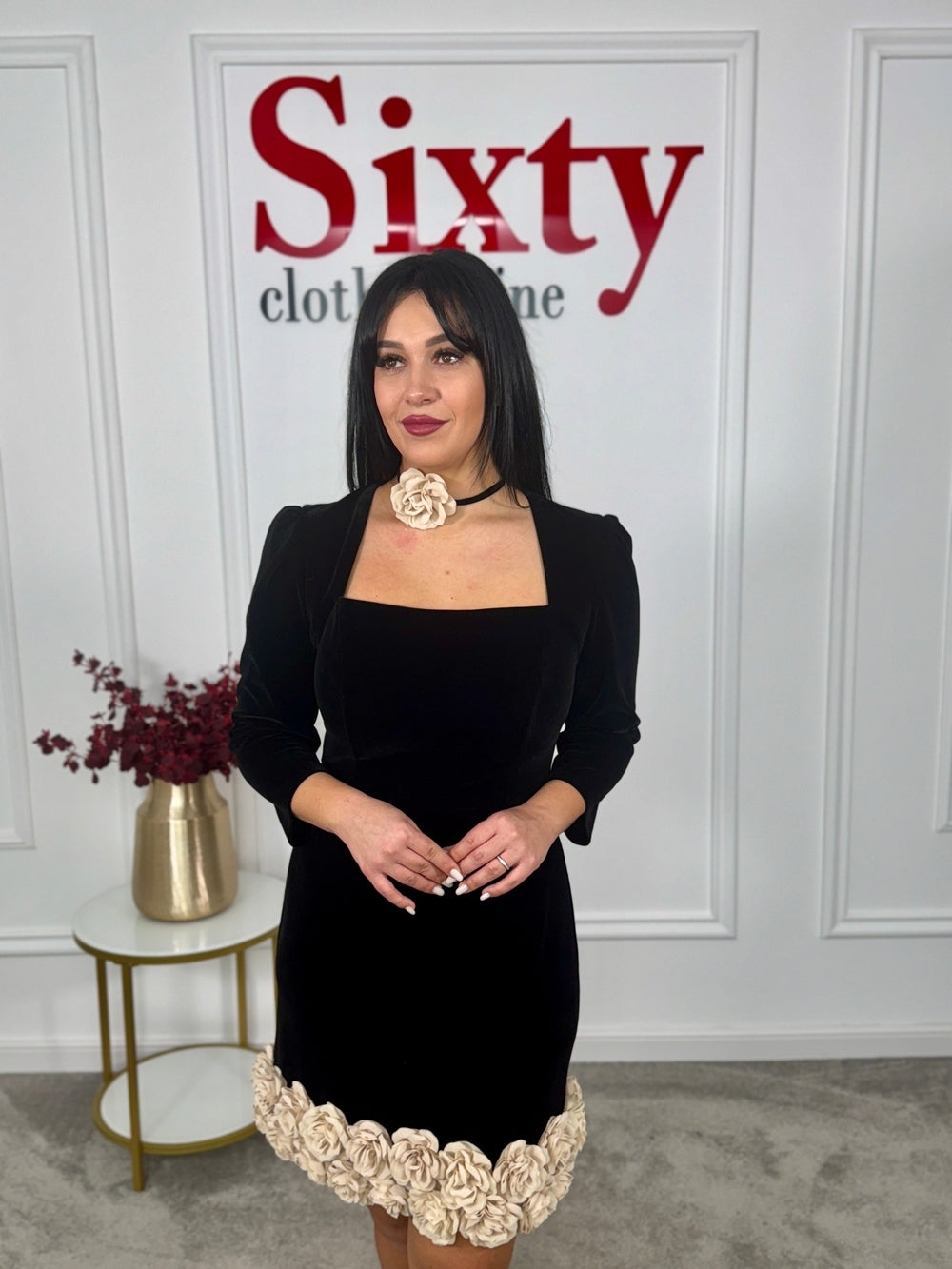 Rochie catifea Kelia