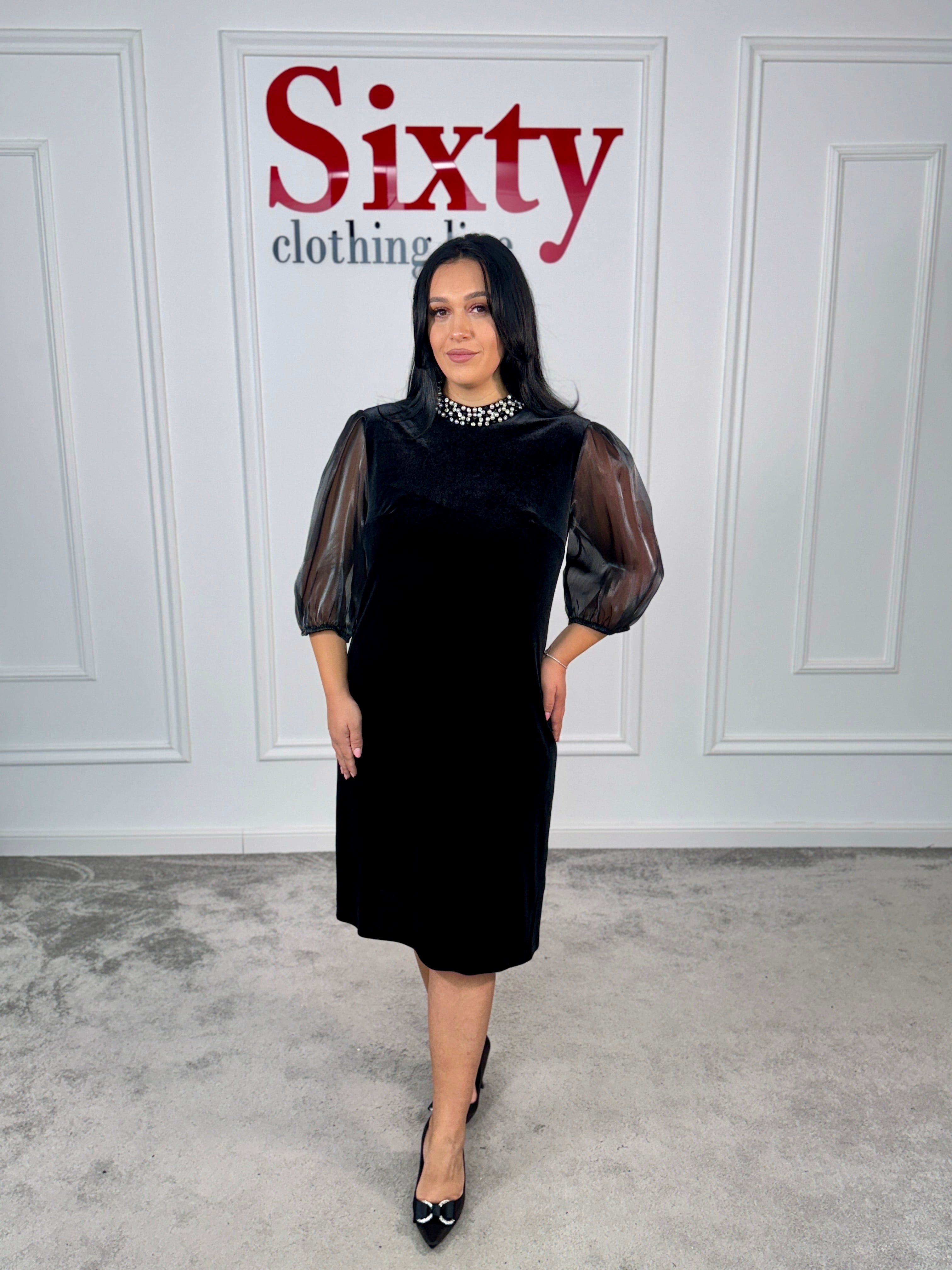 Rochie catifea Riselia