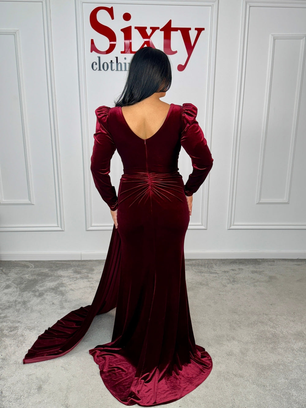 Rochie catifea Atena