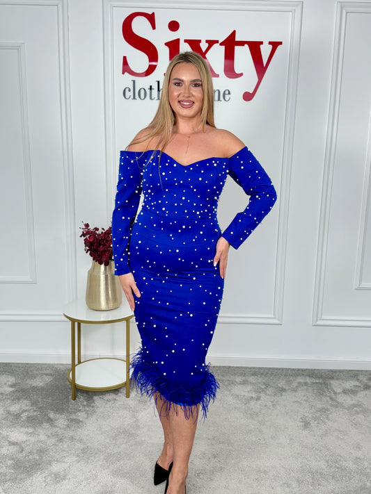 Rochie stofa cu perle Sia