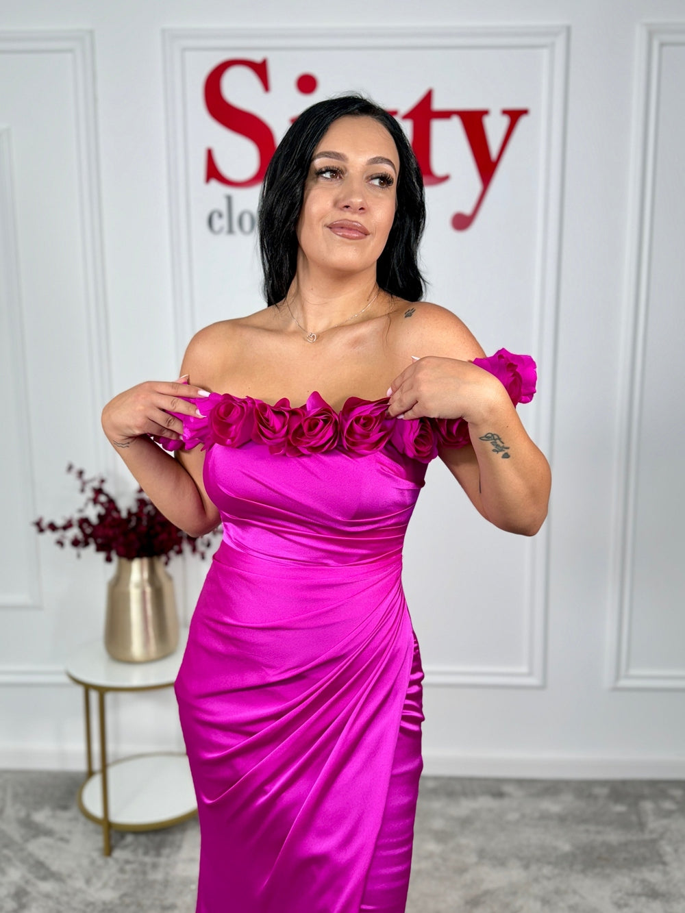 Rochie satin Mara