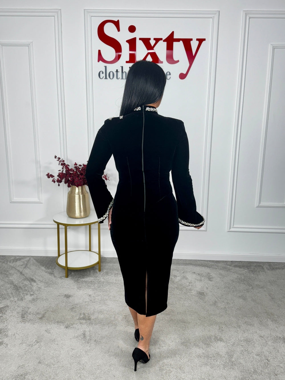Rochie catifea Flavia