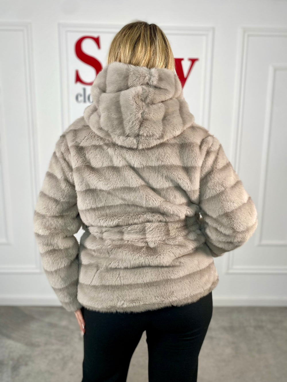 Geaca blana ecologica Doris