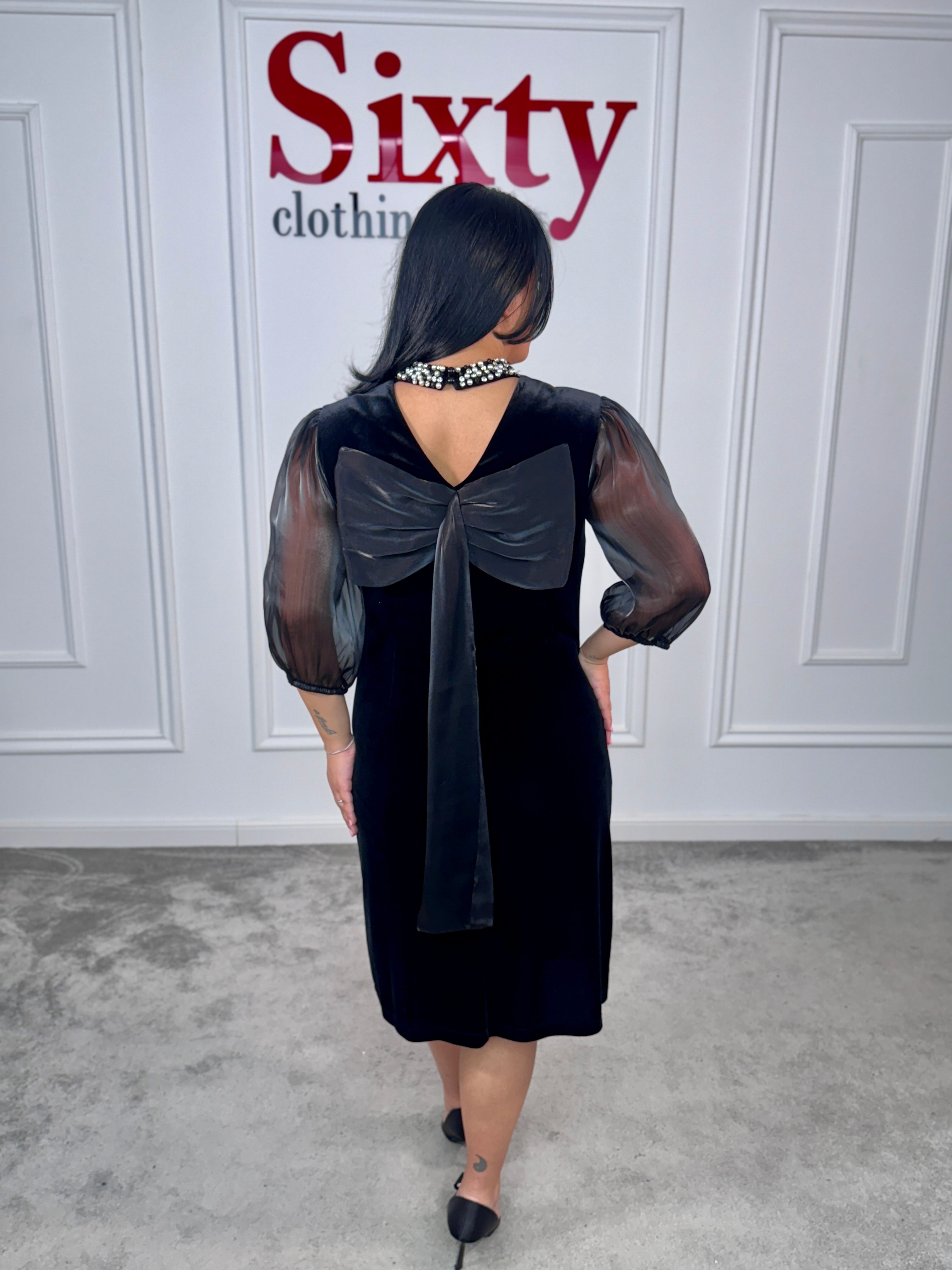 Rochie catifea Riselia