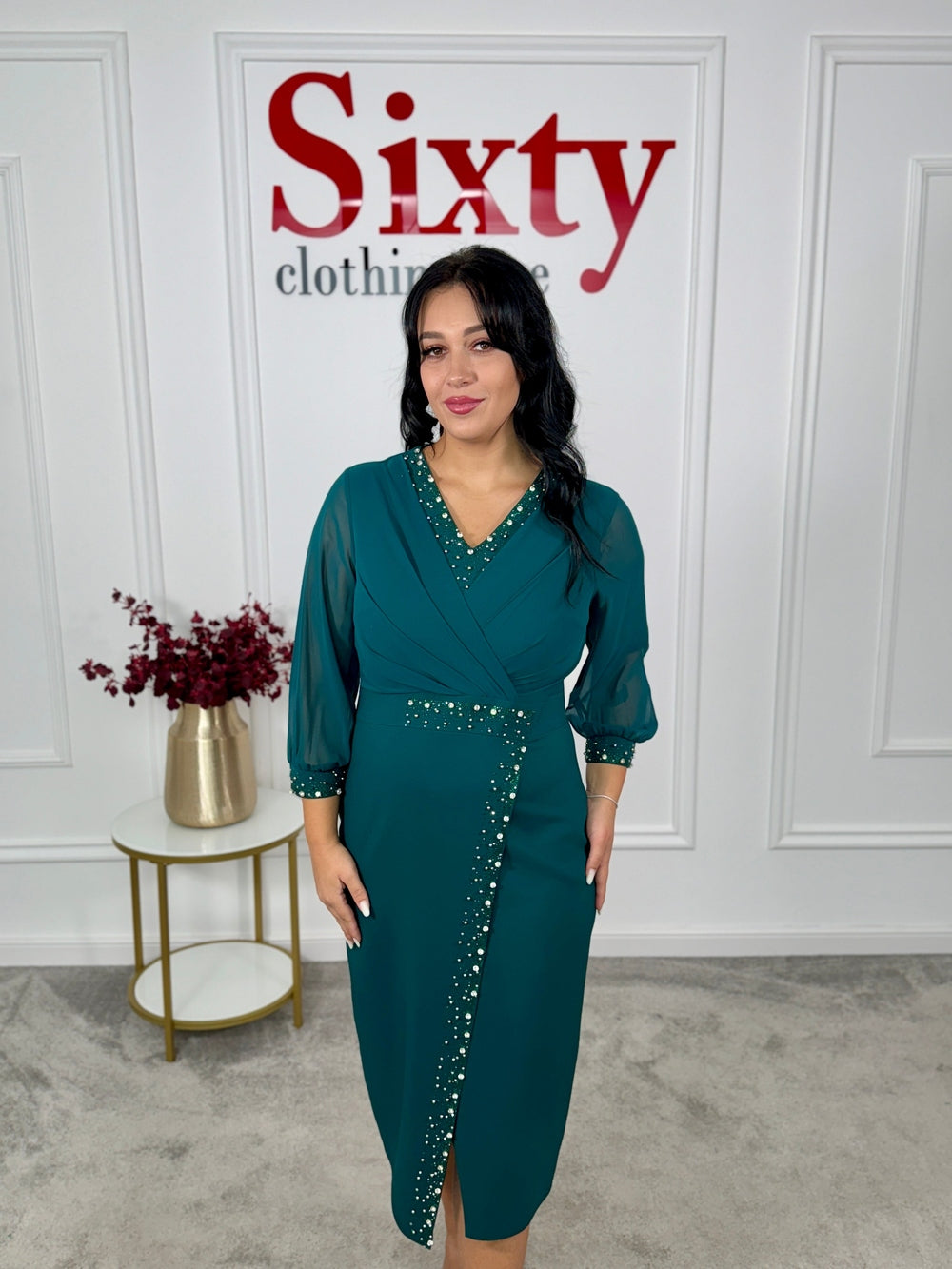 Rochie stofa cu pietre Renia