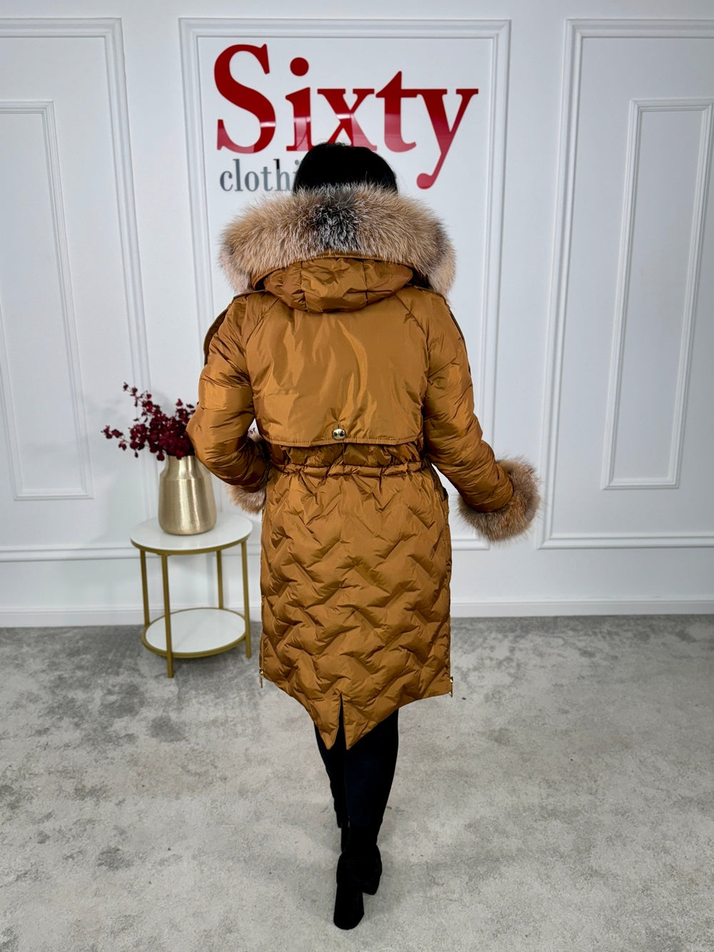 Geaca parka cu blana naturala Kate