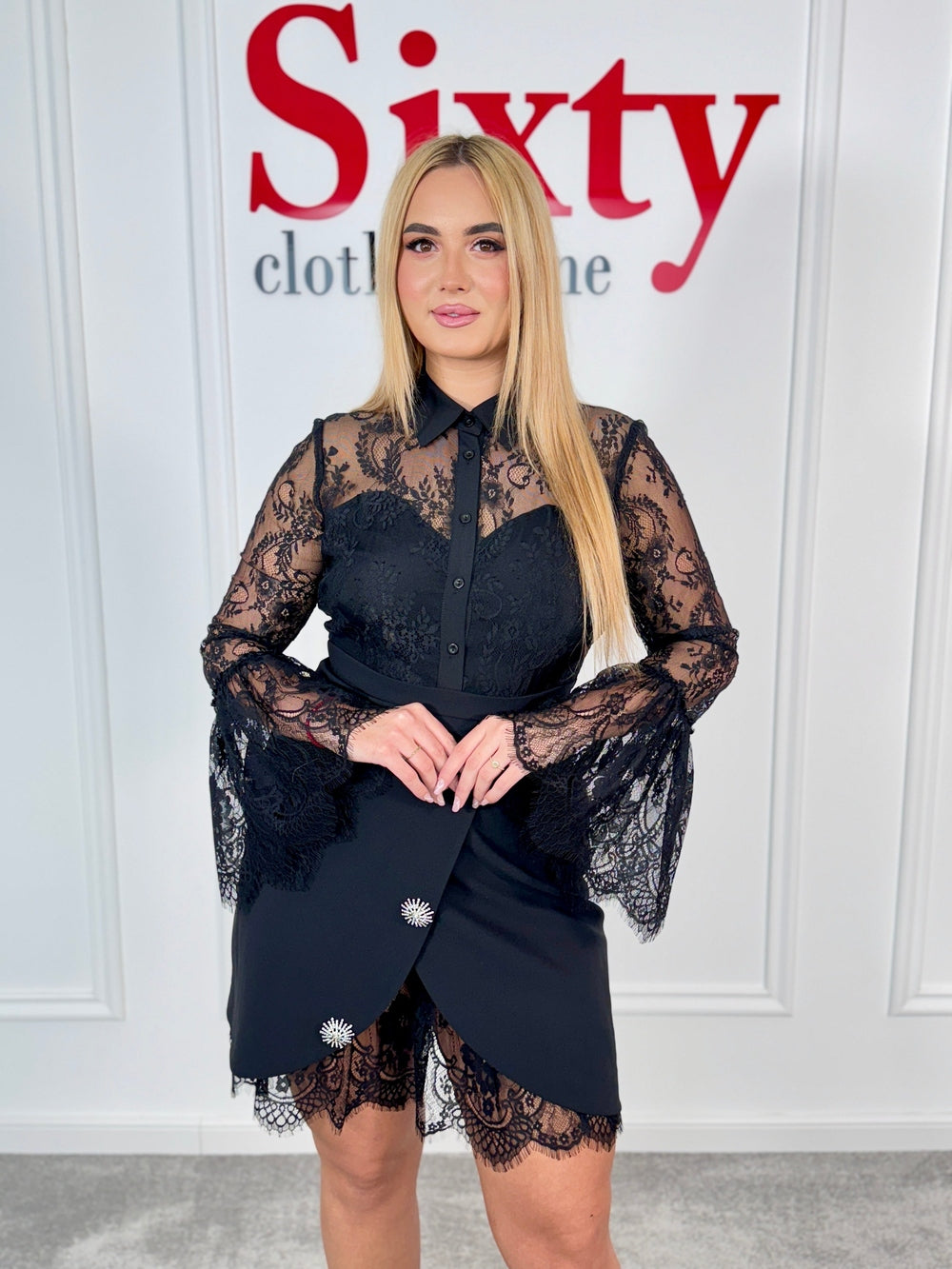 Rochie stofa cu dantela Rafa