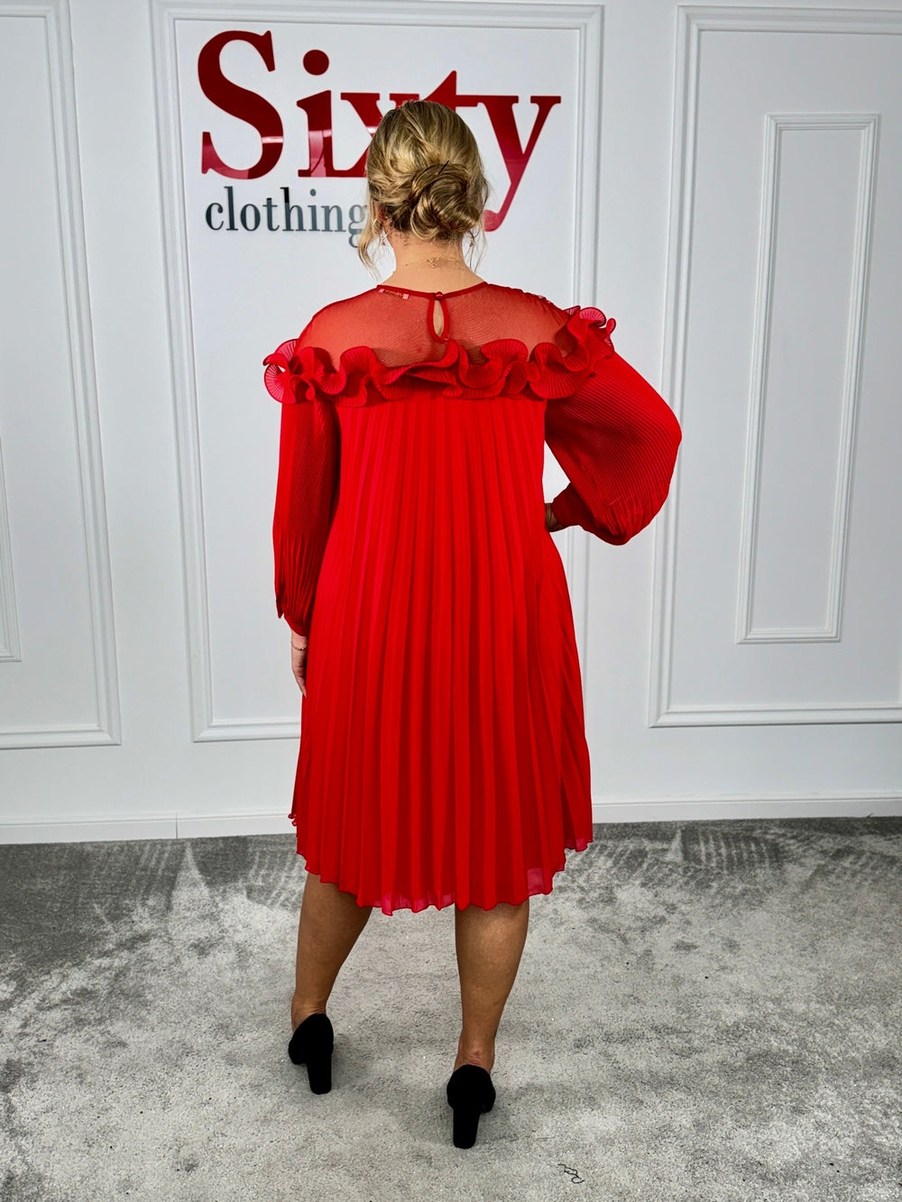 Rochie voal plisat Galeo
