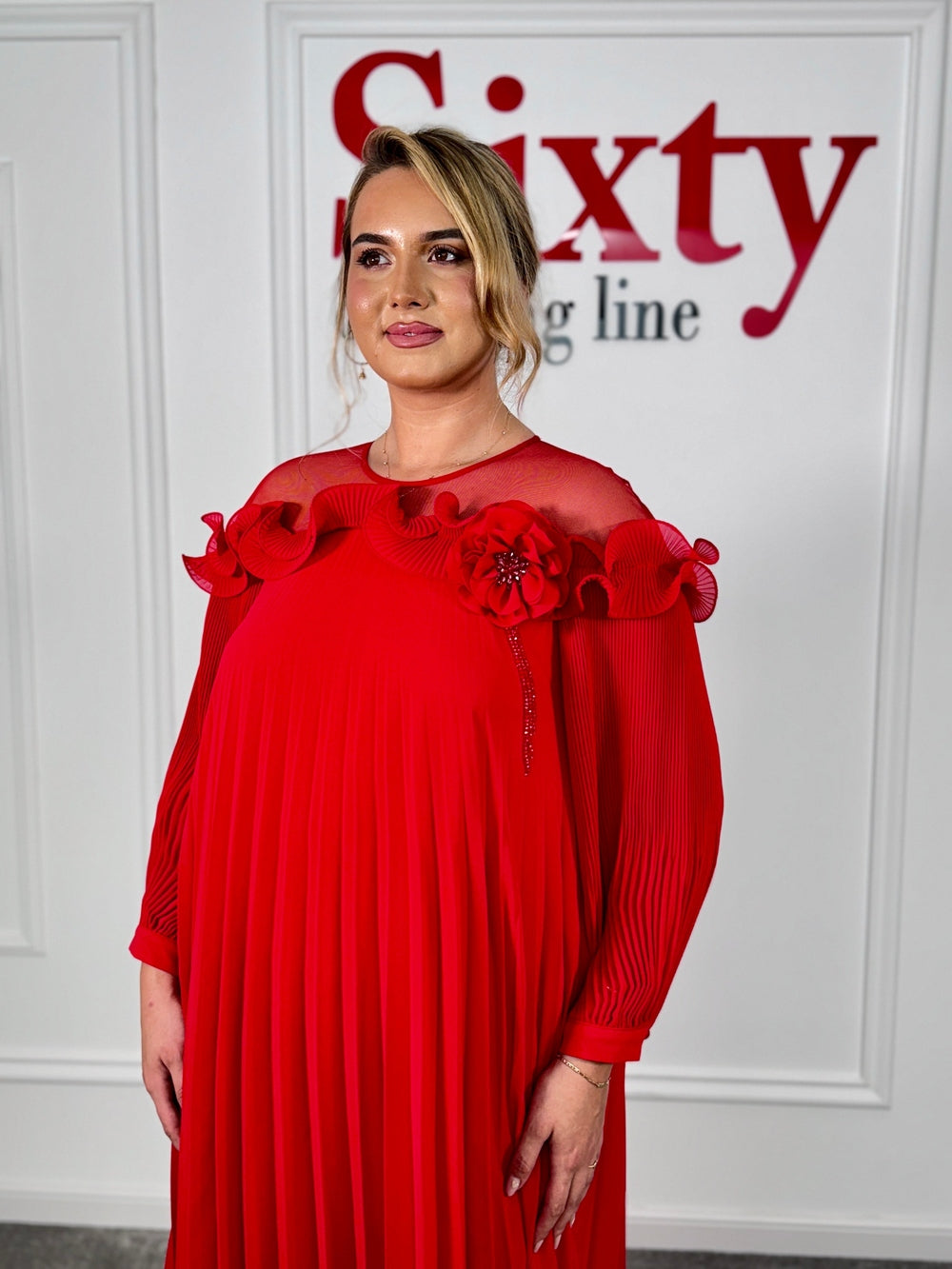 Rochie voal plisat Galeo