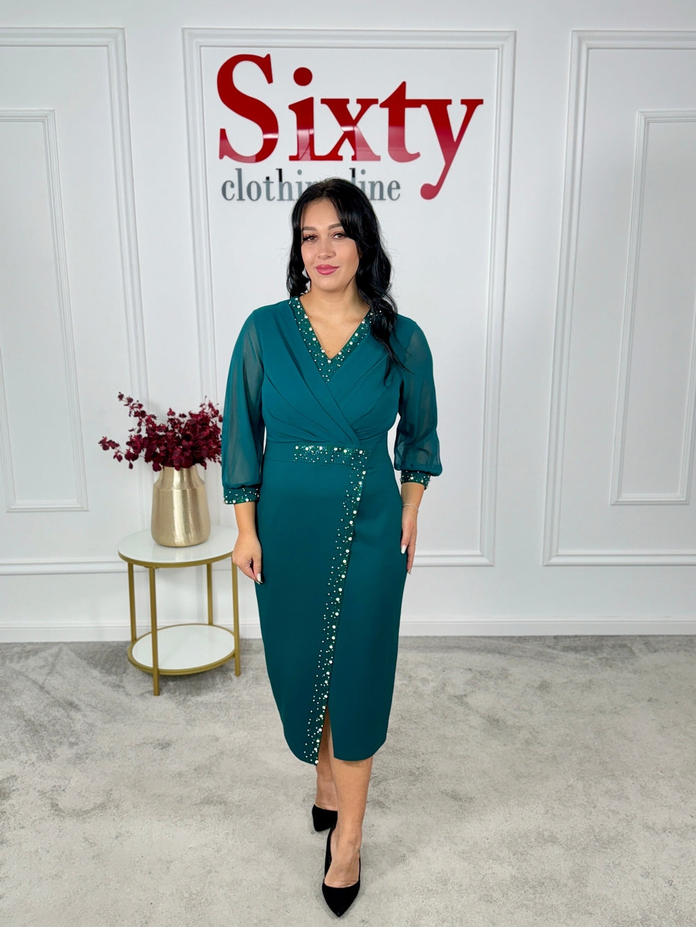 Rochie stofa cu pietre Renia