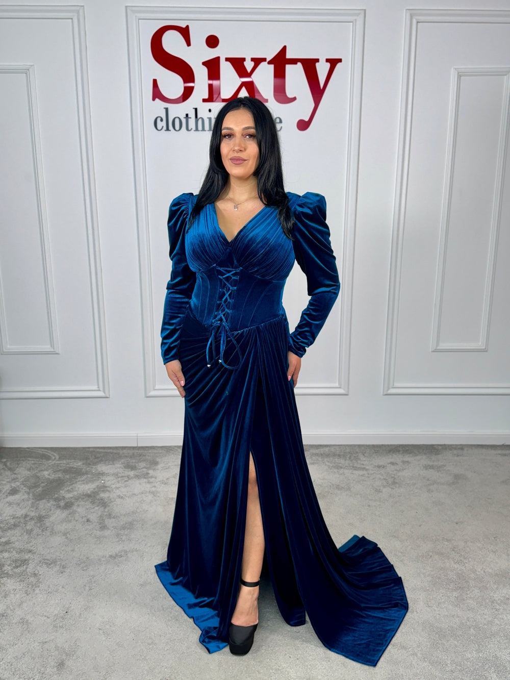 Rochie catifea Atena