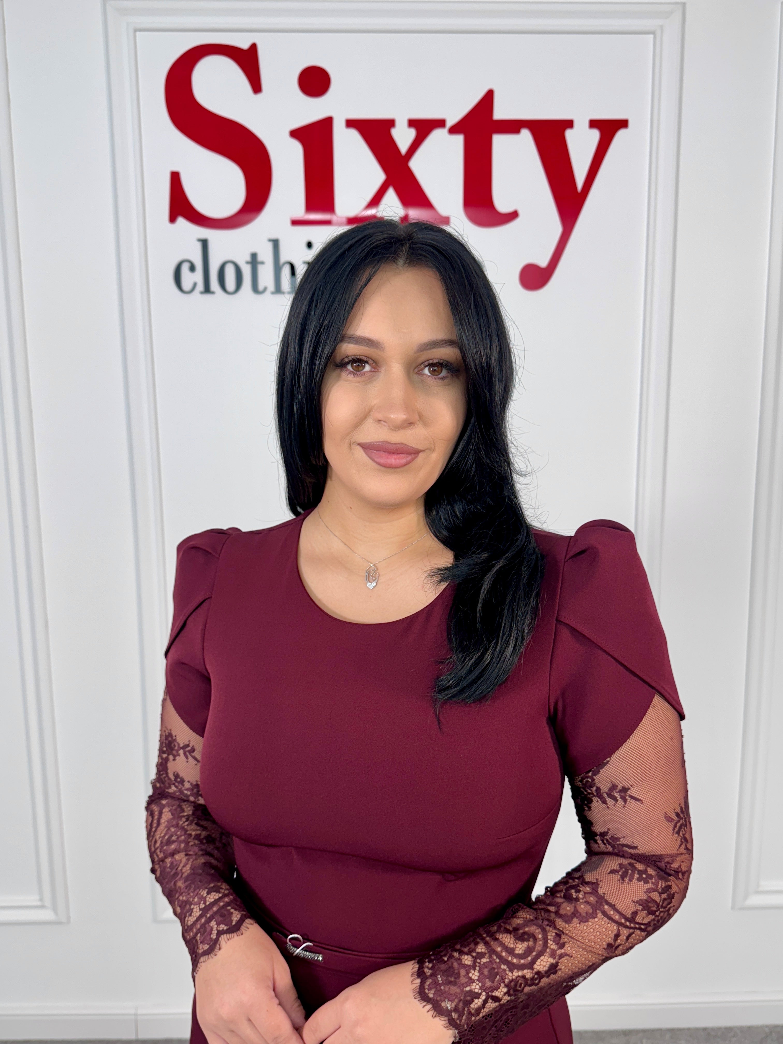 Rochie stofa cu dantela Helga