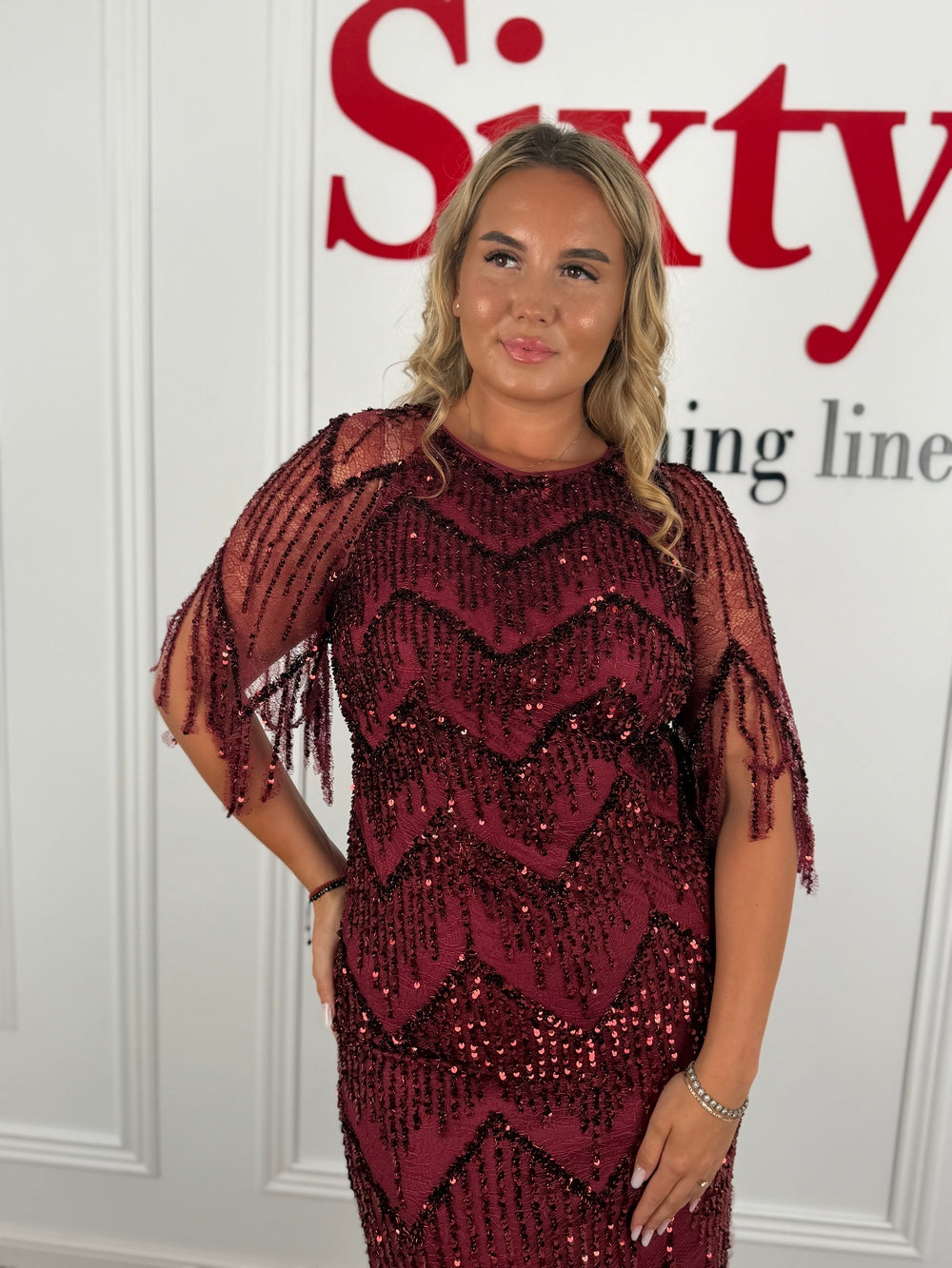 Rochie dantela cu paiete Ilinca