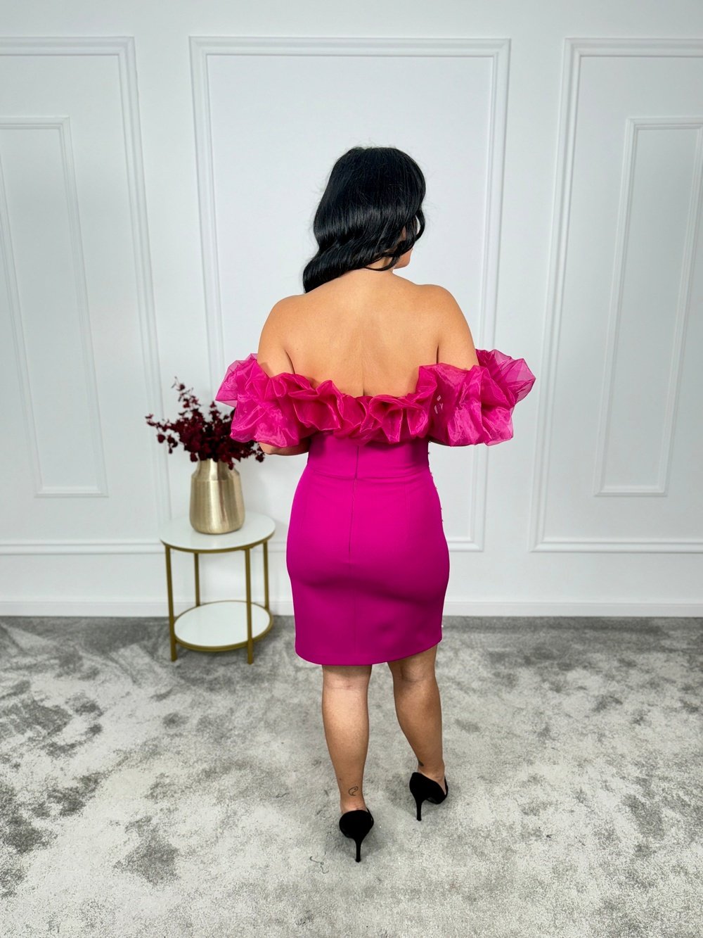 Rochie stofa cu perle Brighi
