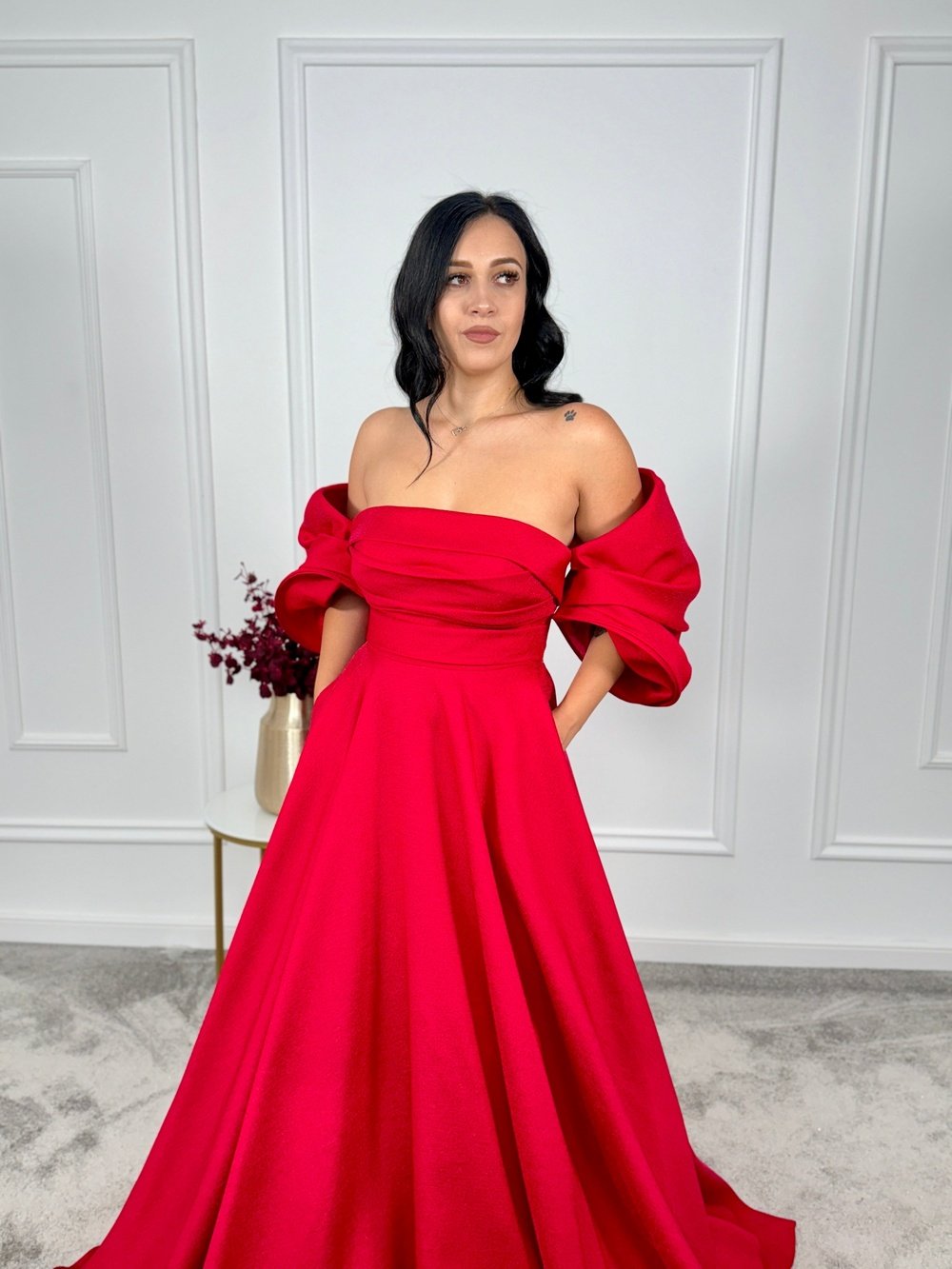 Rochie tafta cu striatii Casiana