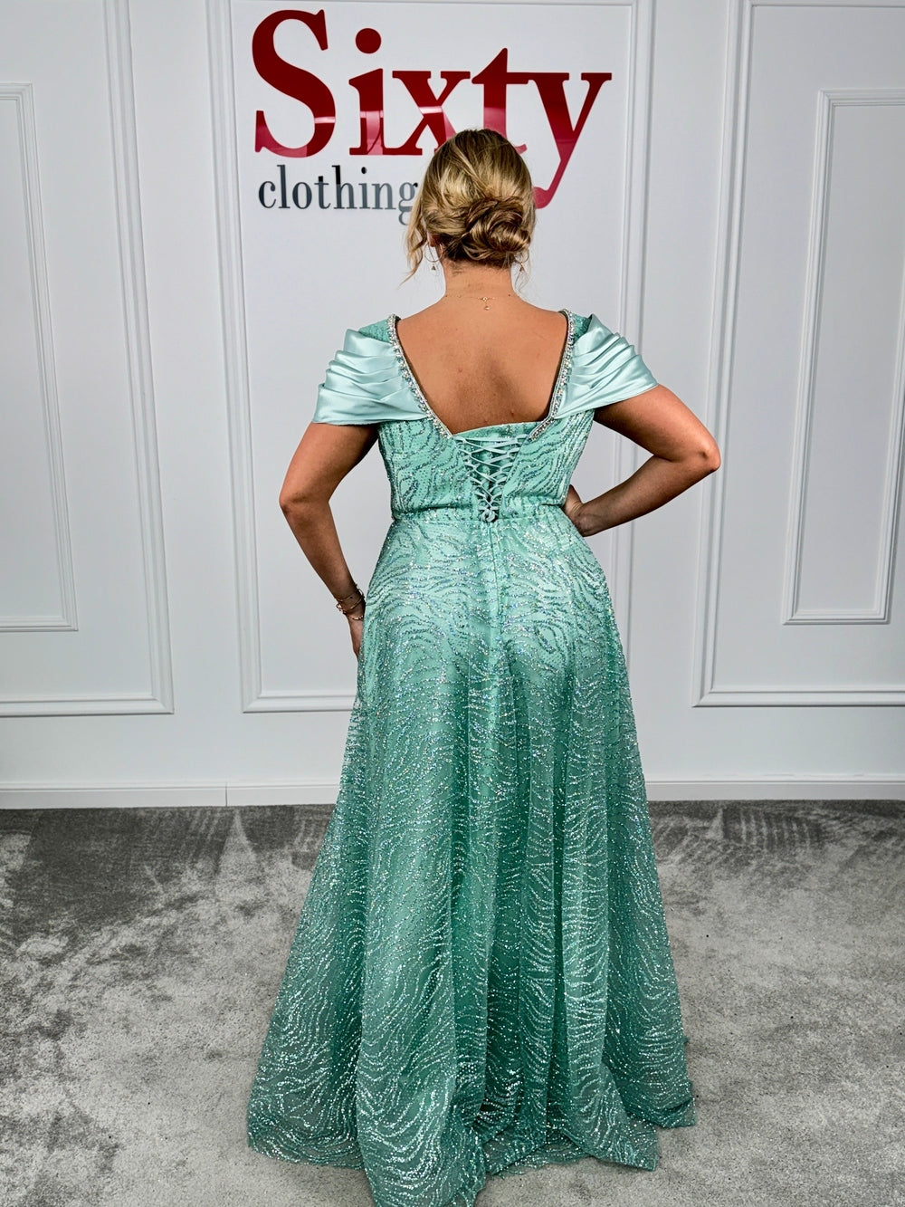 Rochie dantela cu sclipici Bruna