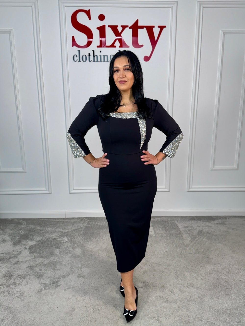 Rochie stofa cu pietre Diandra