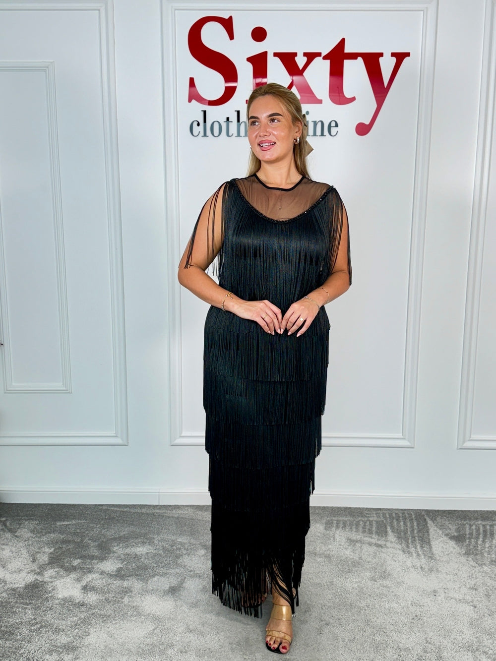 Rochie franjuri Emerald