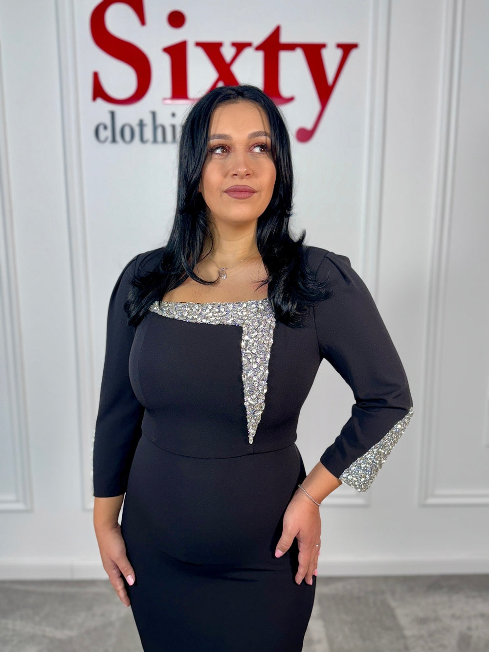 Rochie stofa cu pietre Diandra