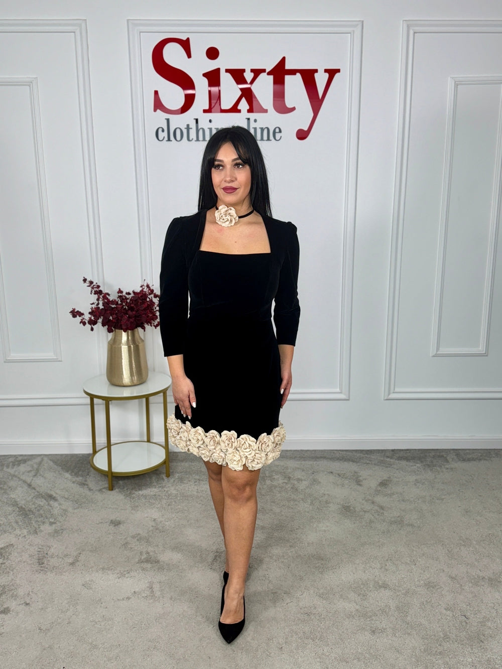 Rochie catifea Kelia