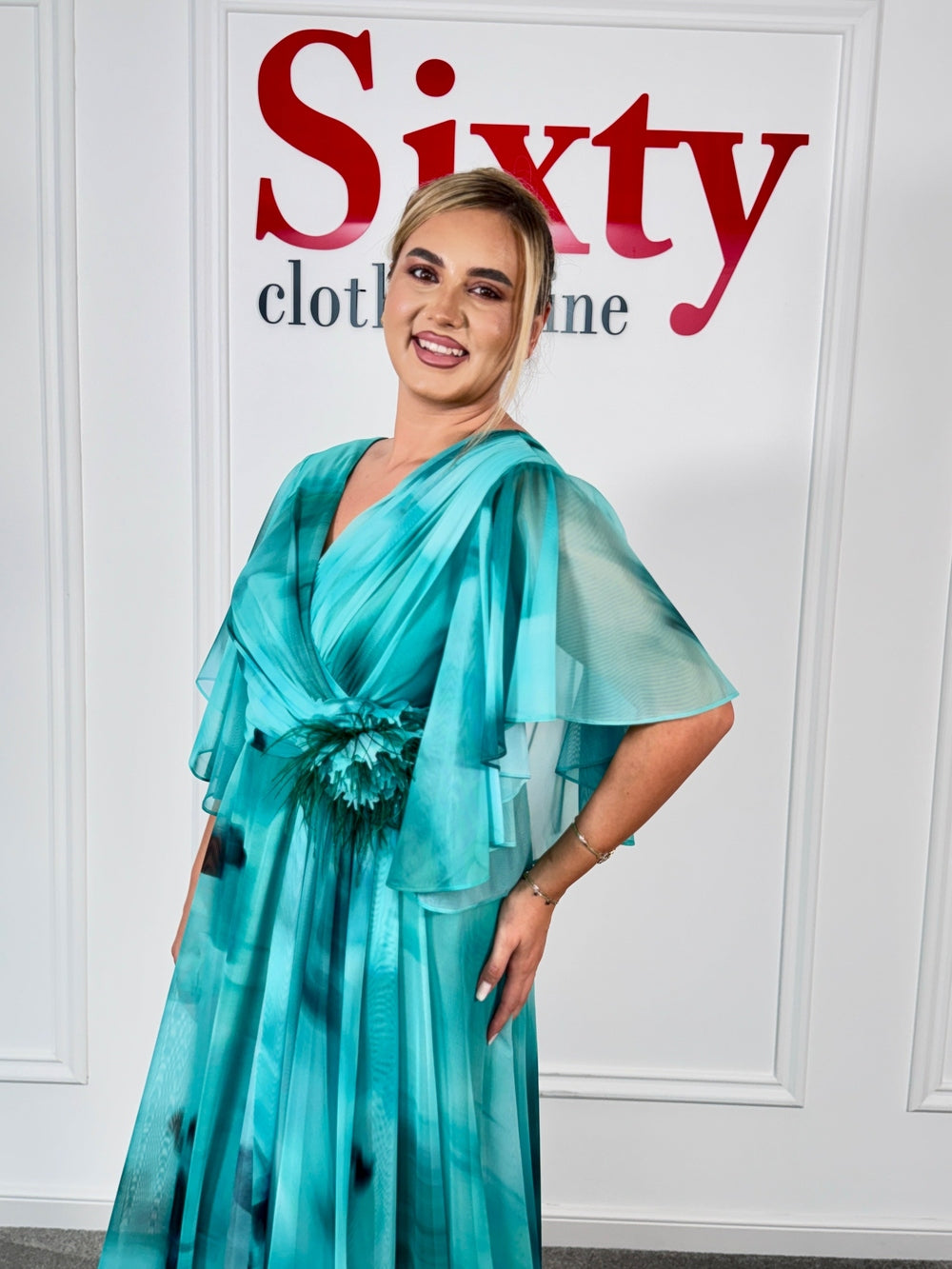 Rochie voal cu imprimeu Valencia