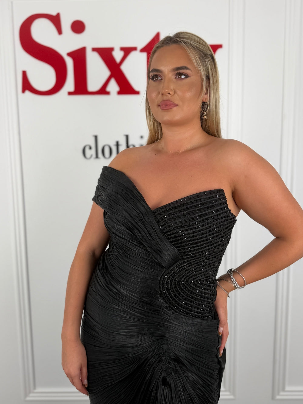 Rochie voal plisat Ligia