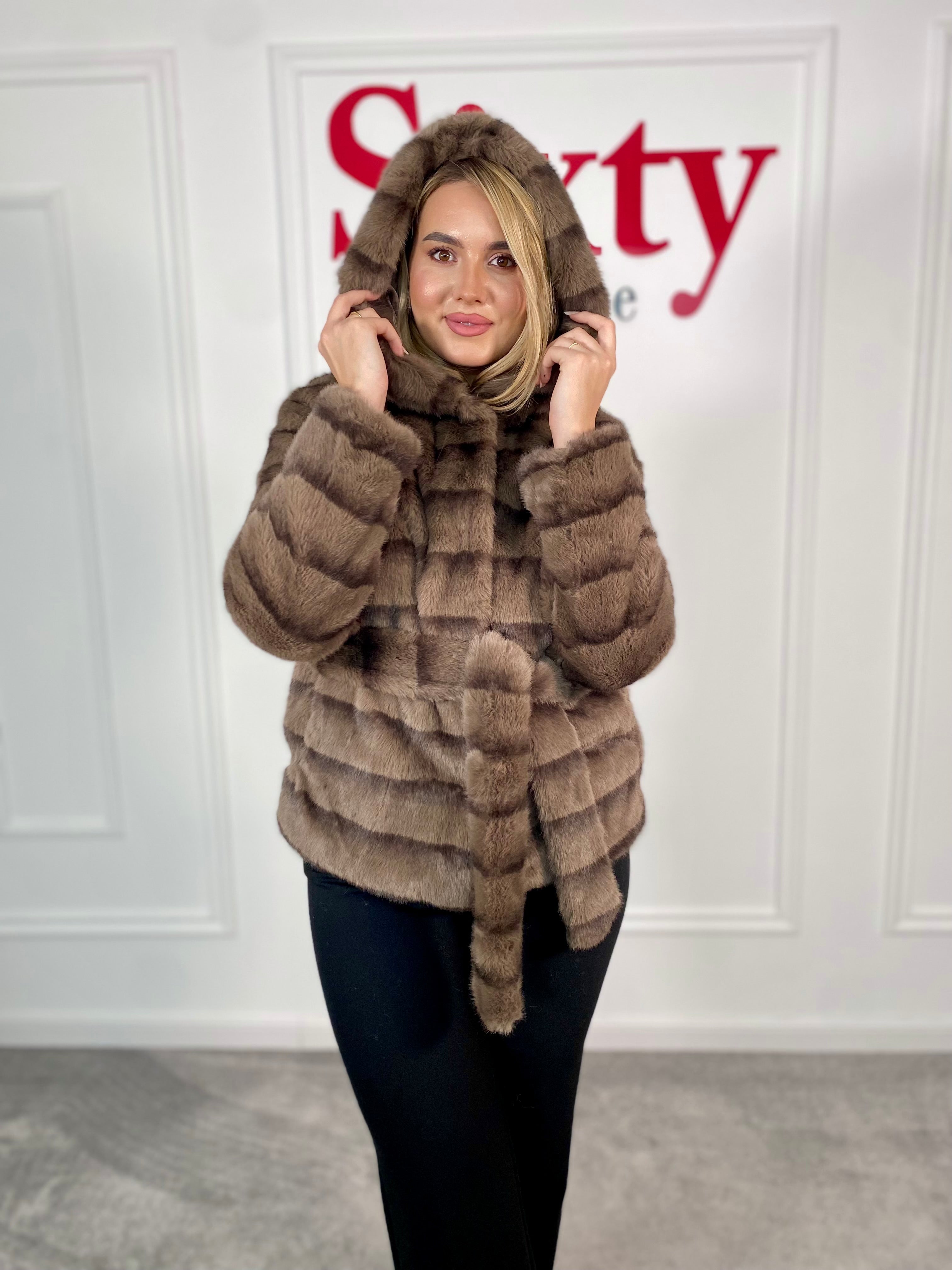 Geaca blana ecologica Doris