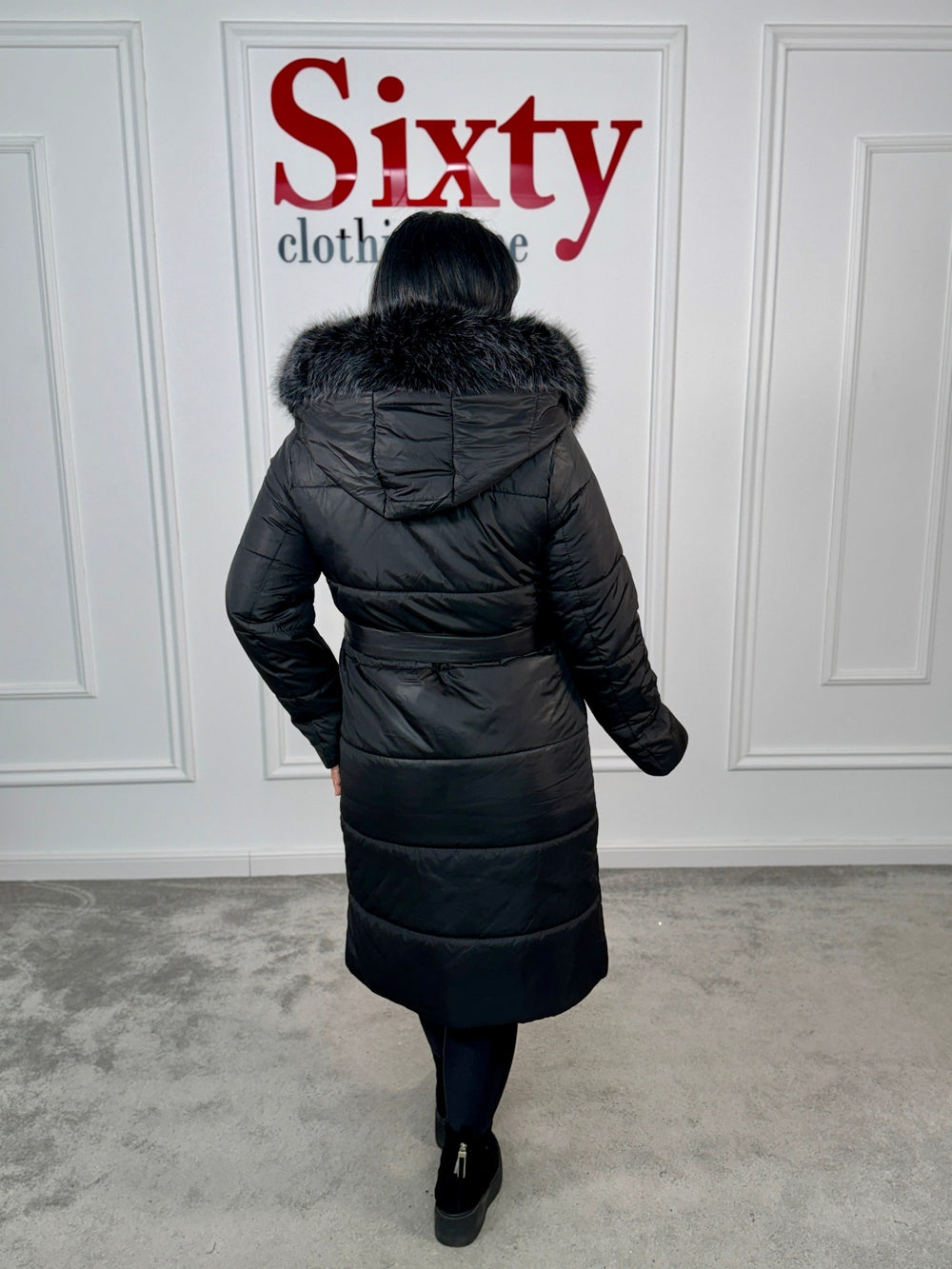 Geaca fas cu blana ecologica Lora