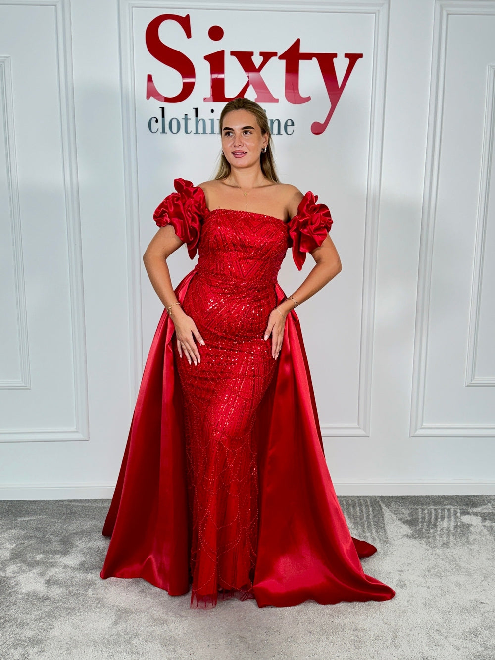 Rochie dantela cu perle Blacky