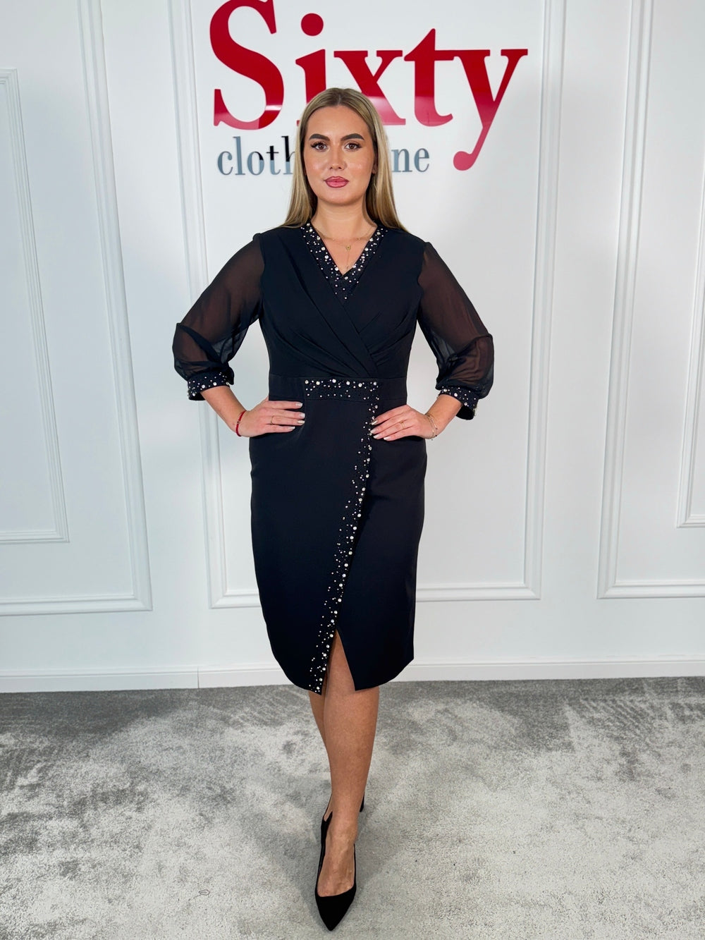 Rochie stofa cu pietre Renia